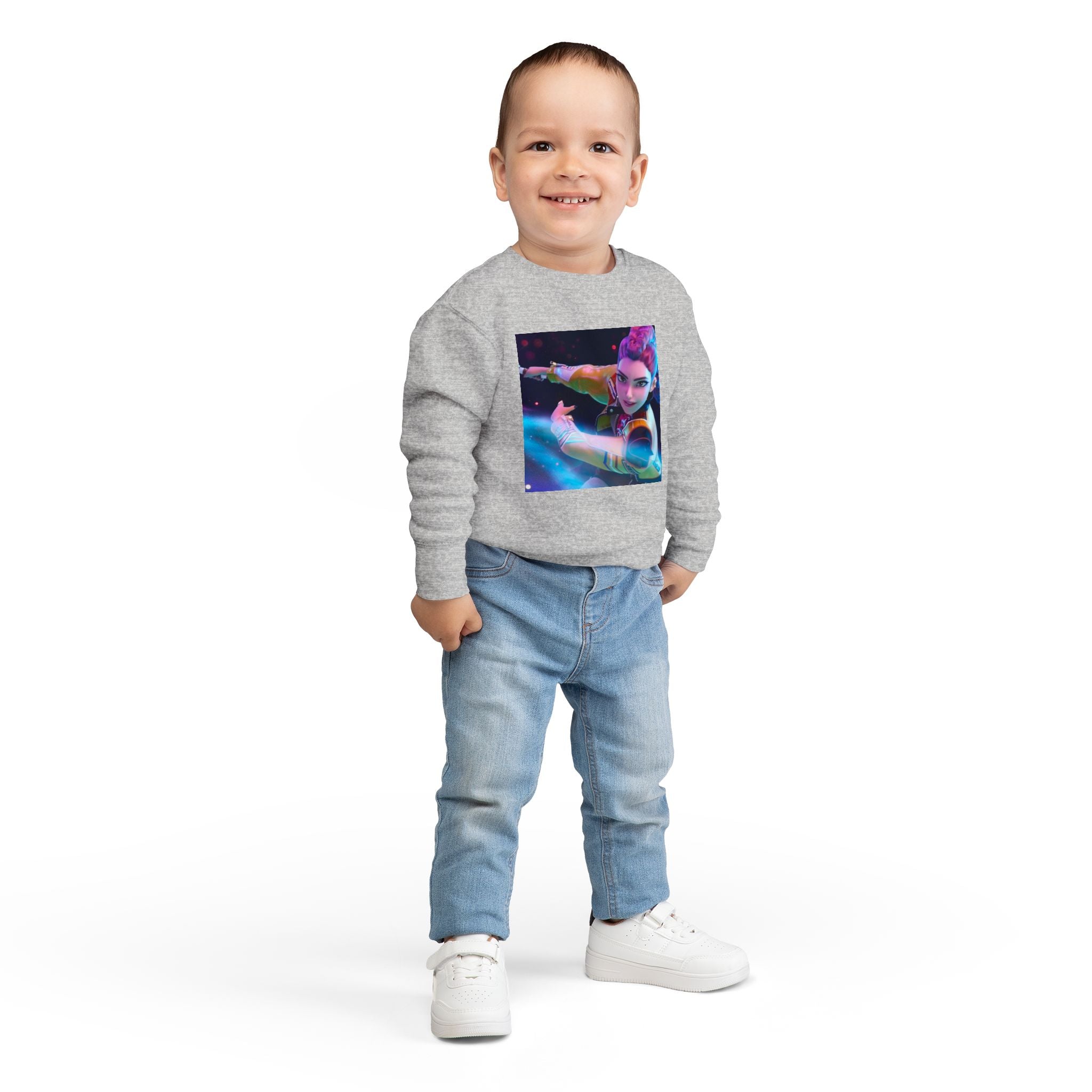 K pop demon hunters merch Toddler Sweatshirt