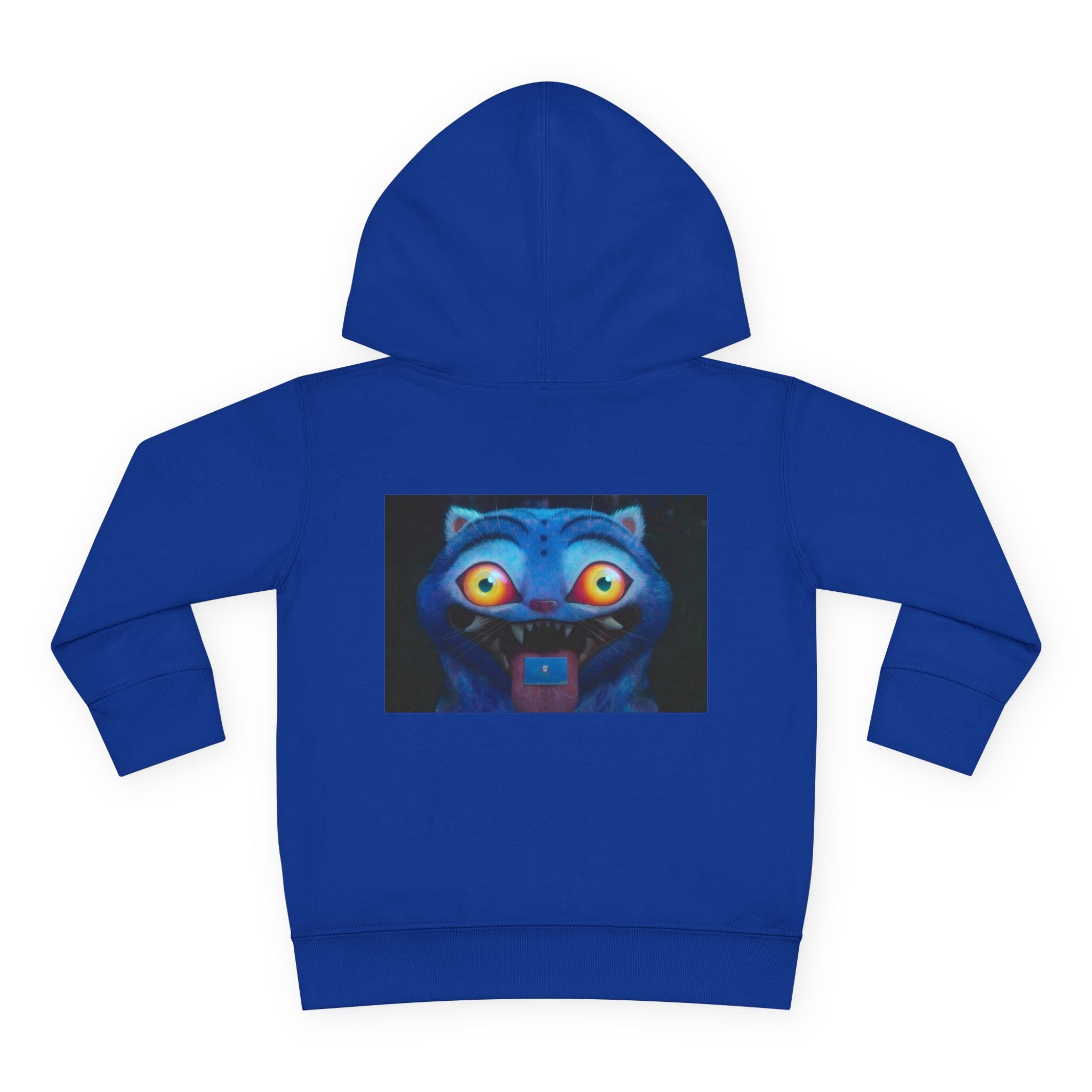 Toddler Fleece Hoodie with Colorful Character Art