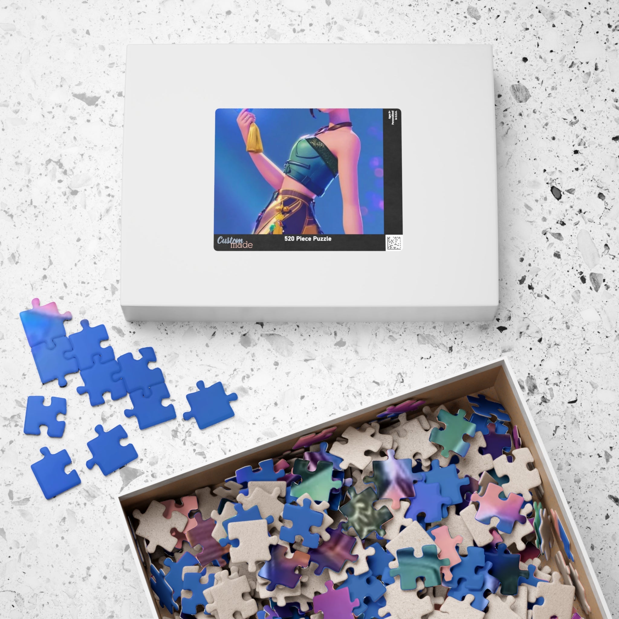 Colorful Cat Puzzle - Vibrant Art Puzzle for Family Fun (110, 252, 520, 1014-piece)