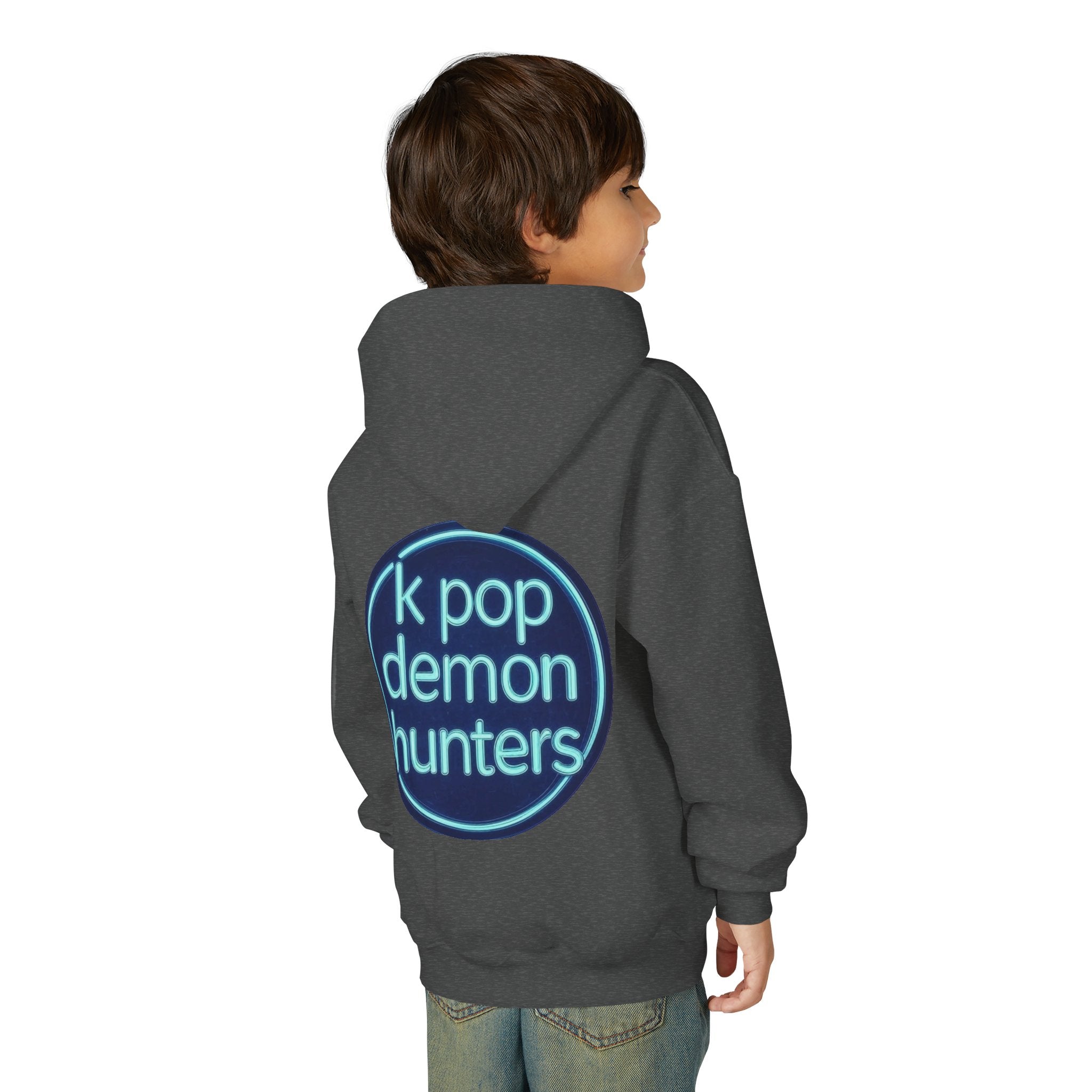 K-Pop Demon Hunters Youth Hoodie - Stylish Heavy Blend Sweatshirt for Fans