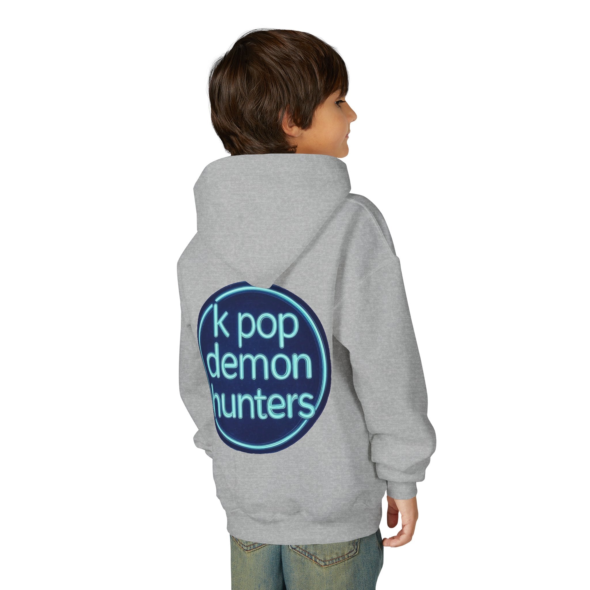 K-Pop Demon Hunters Youth Hoodie - Stylish Heavy Blend Sweatshirt for Fans