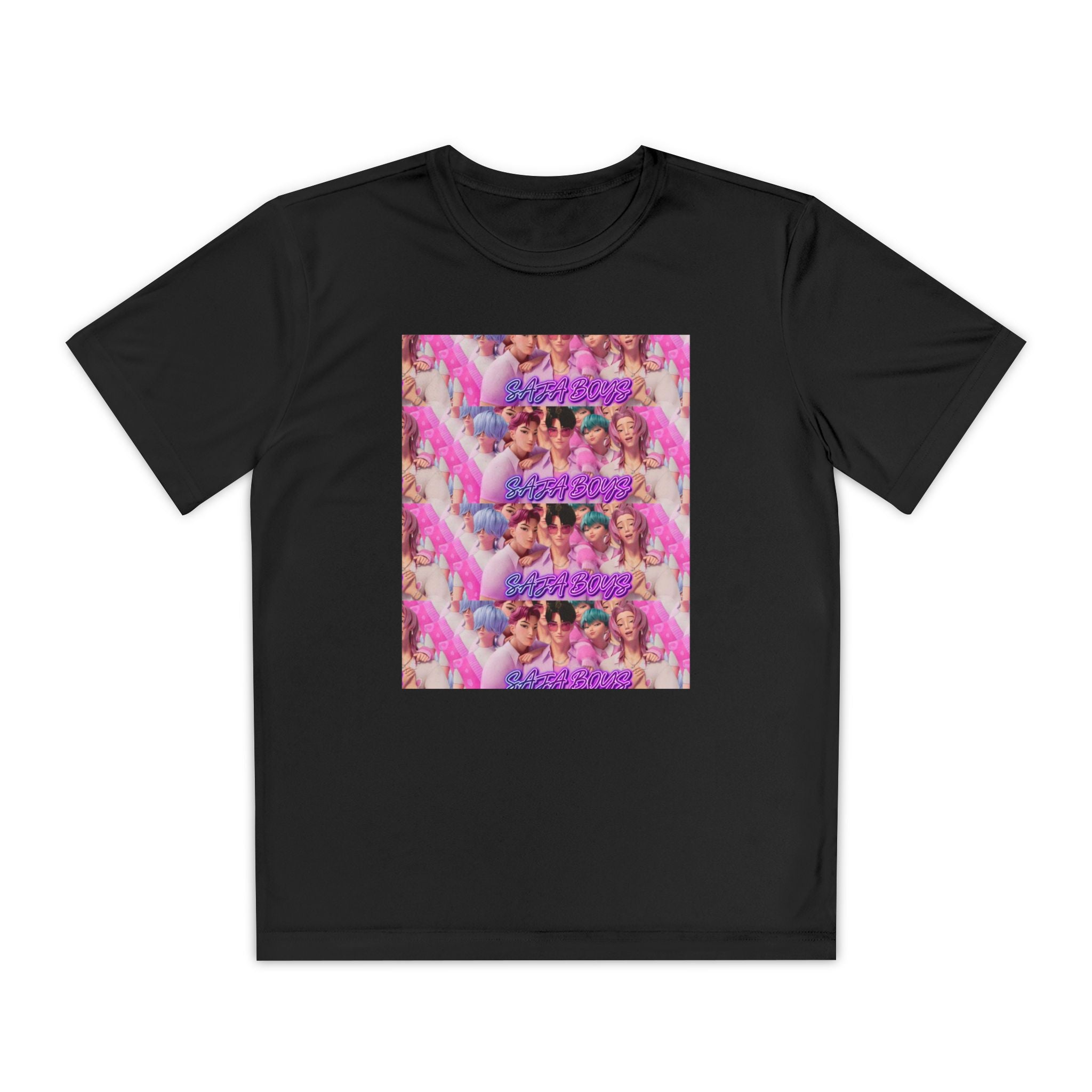 Saja boys Youth Competitor T-Shirt - Fun Retro Vibe with Colorful Design