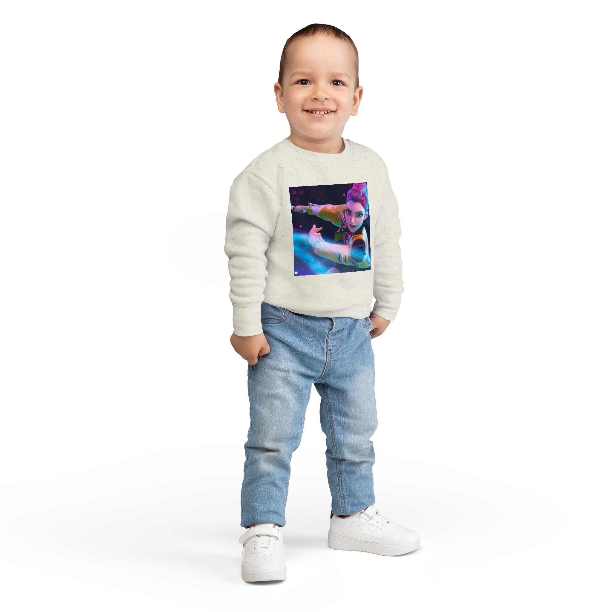 K pop demon hunters merch Toddler Sweatshirt