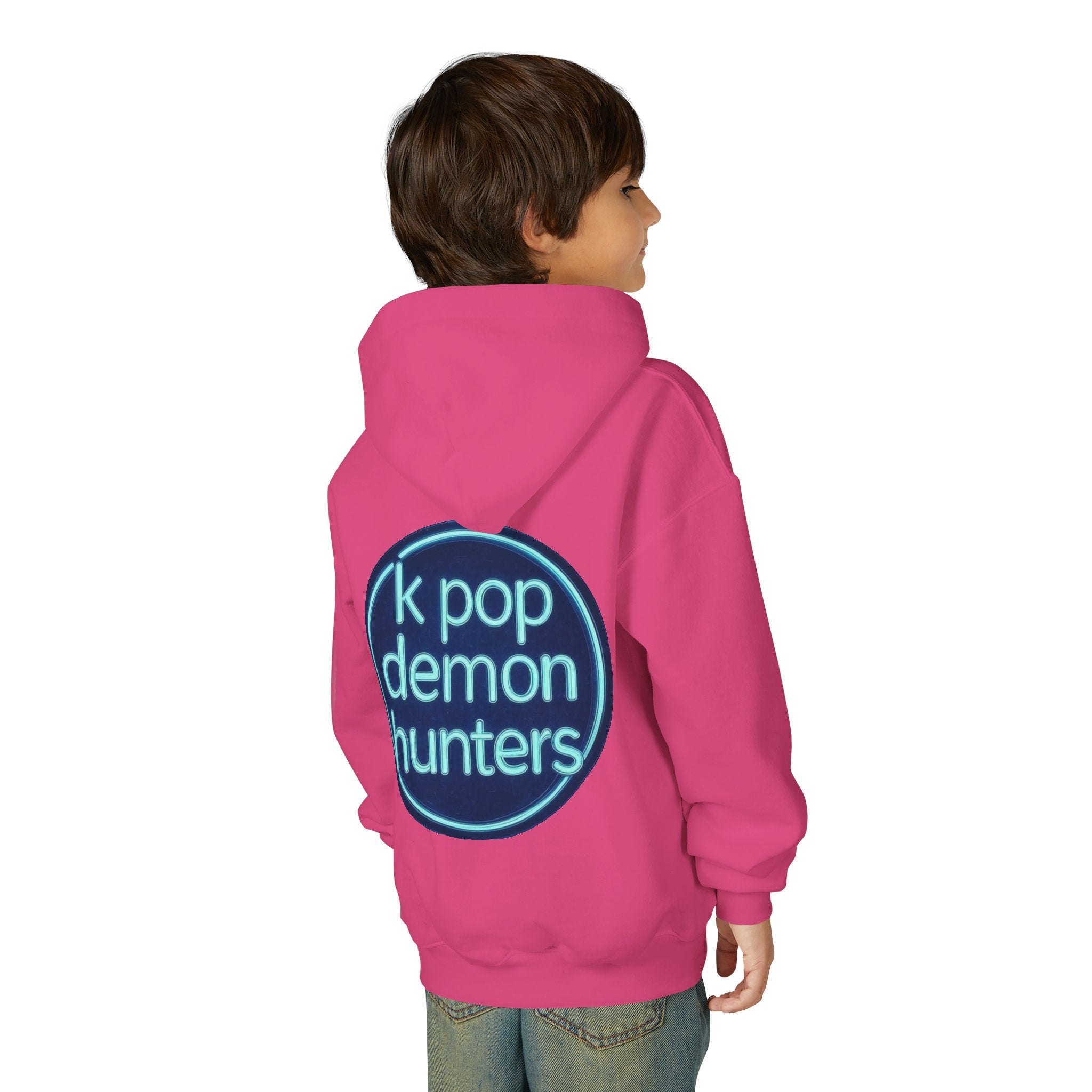 K-Pop Demon Hunters Youth Hoodie - Stylish Heavy Blend Sweatshirt for Fans