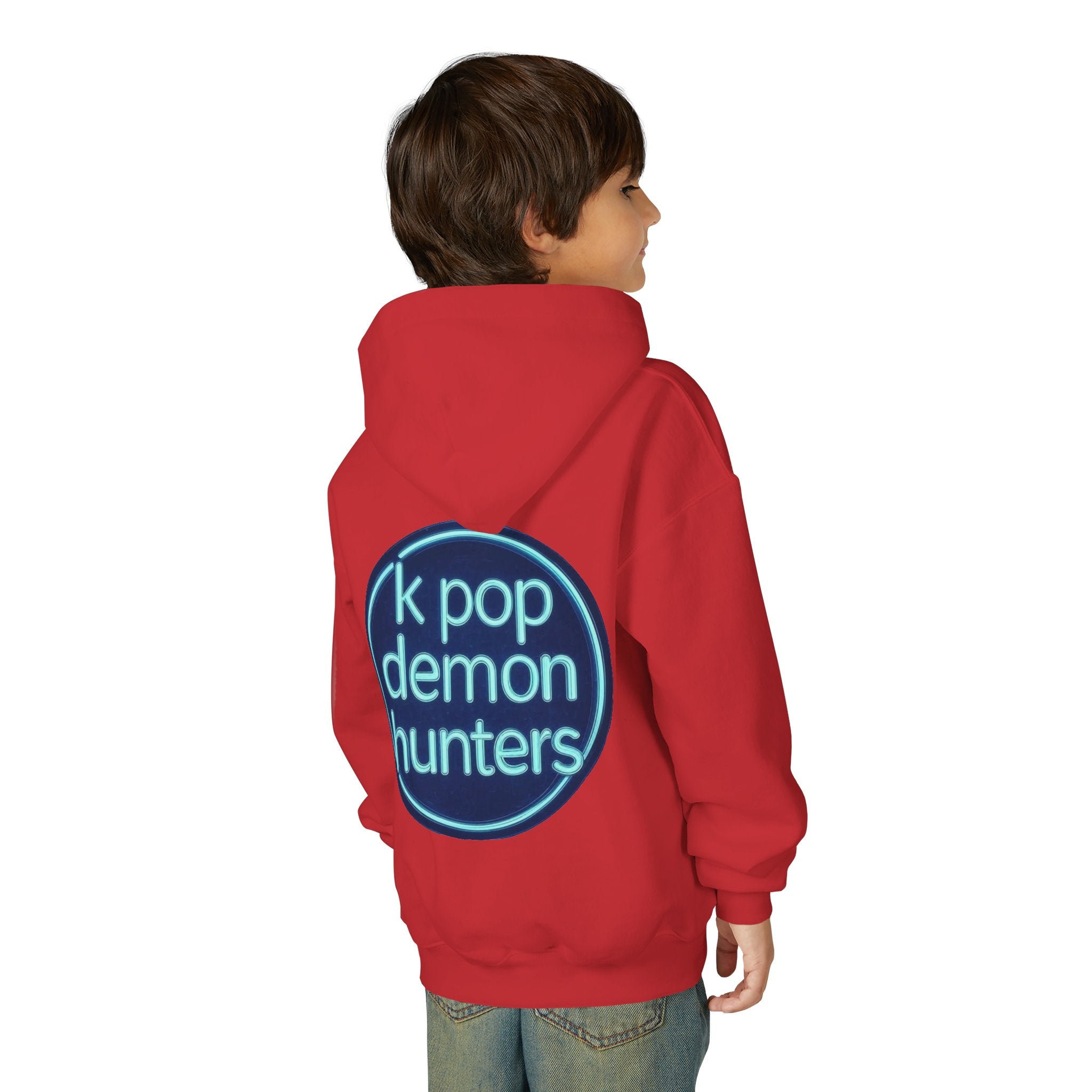 K-Pop Demon Hunters Youth Hoodie - Stylish Heavy Blend Sweatshirt for Fans