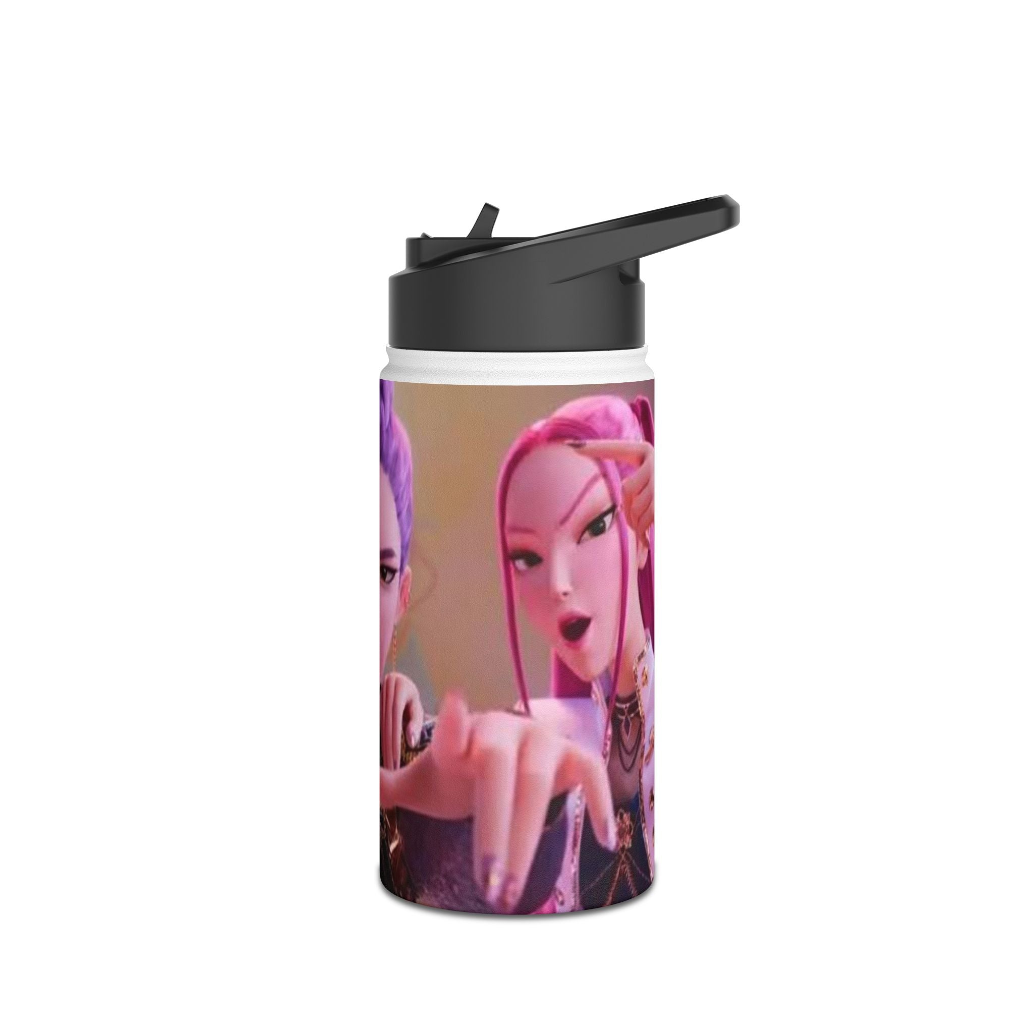 Vibrant Stainless Steel Water Bottle with Animated Character Design
