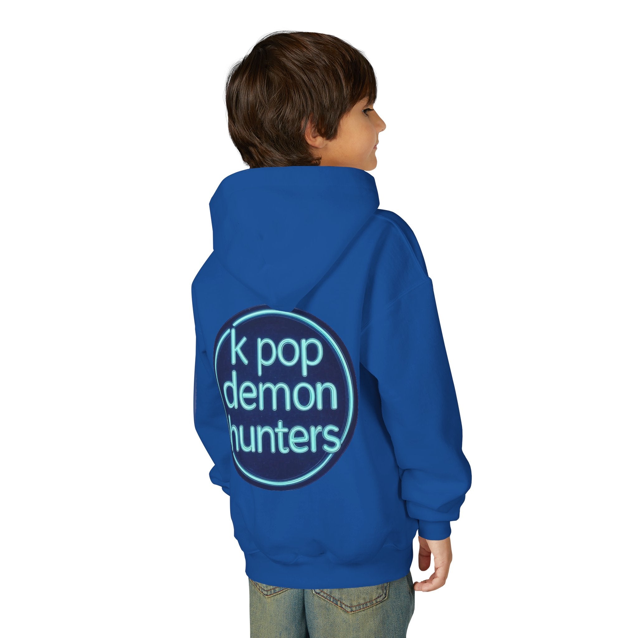 K-Pop Demon Hunters Youth Hoodie - Stylish Heavy Blend Sweatshirt for Fans