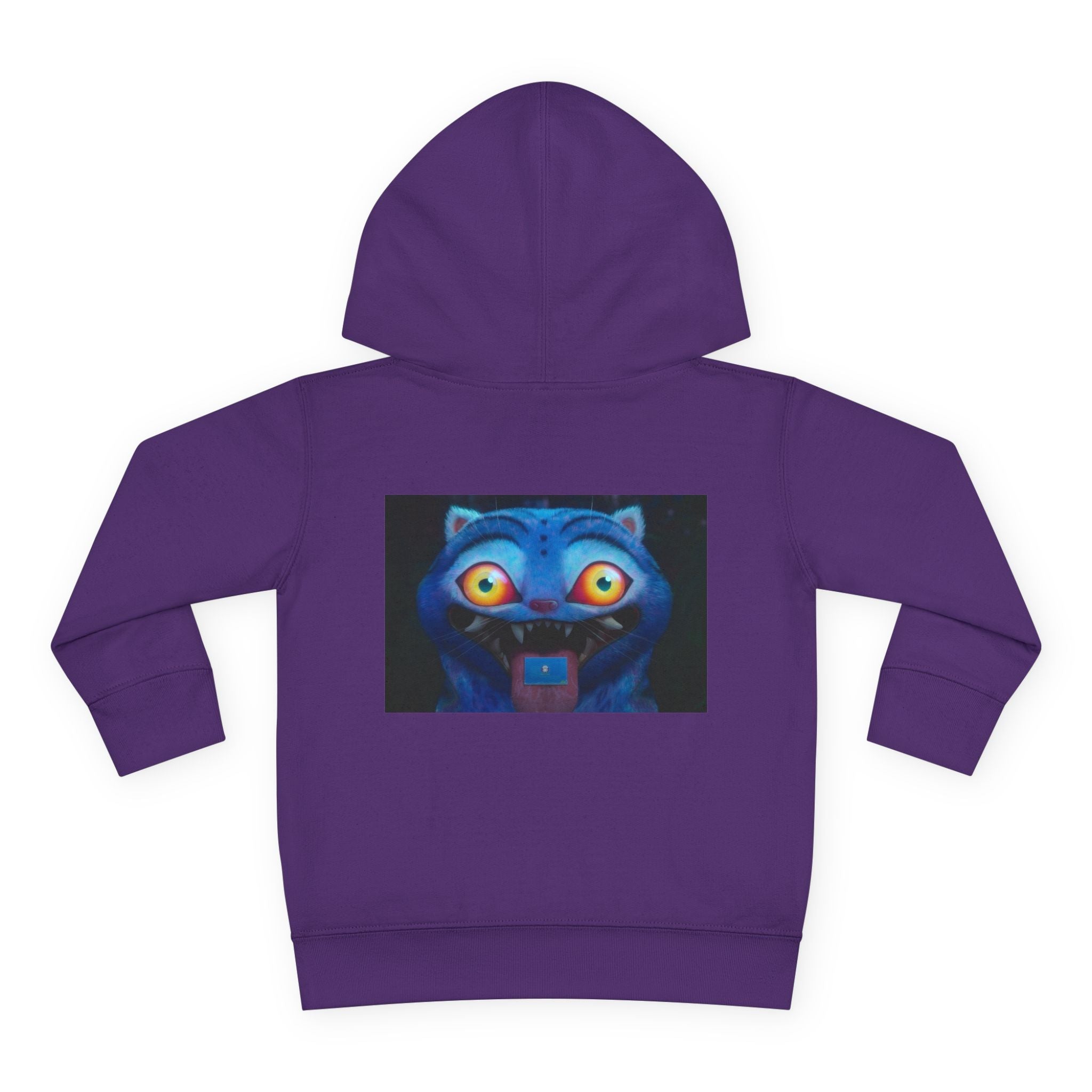 Toddler Fleece Hoodie with Colorful Character Art