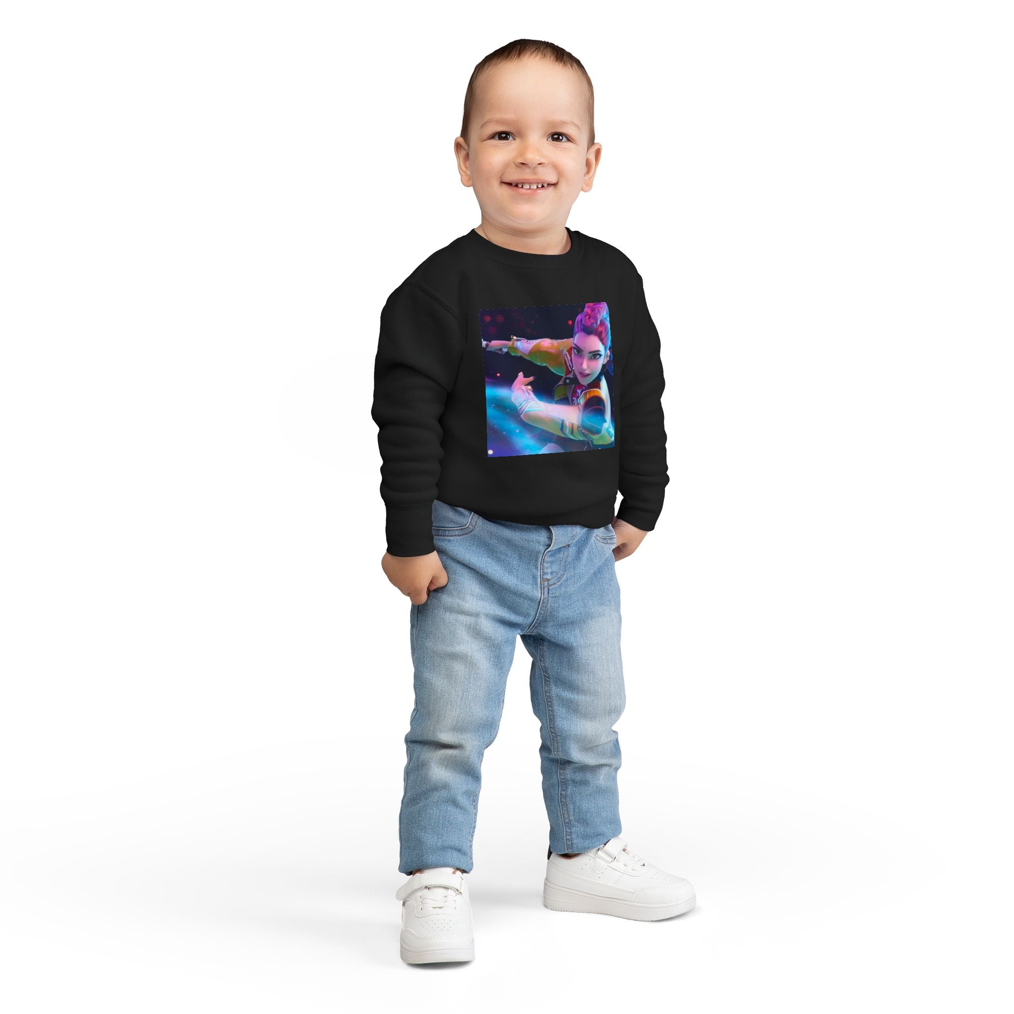 K pop demon hunters merch Toddler Sweatshirt