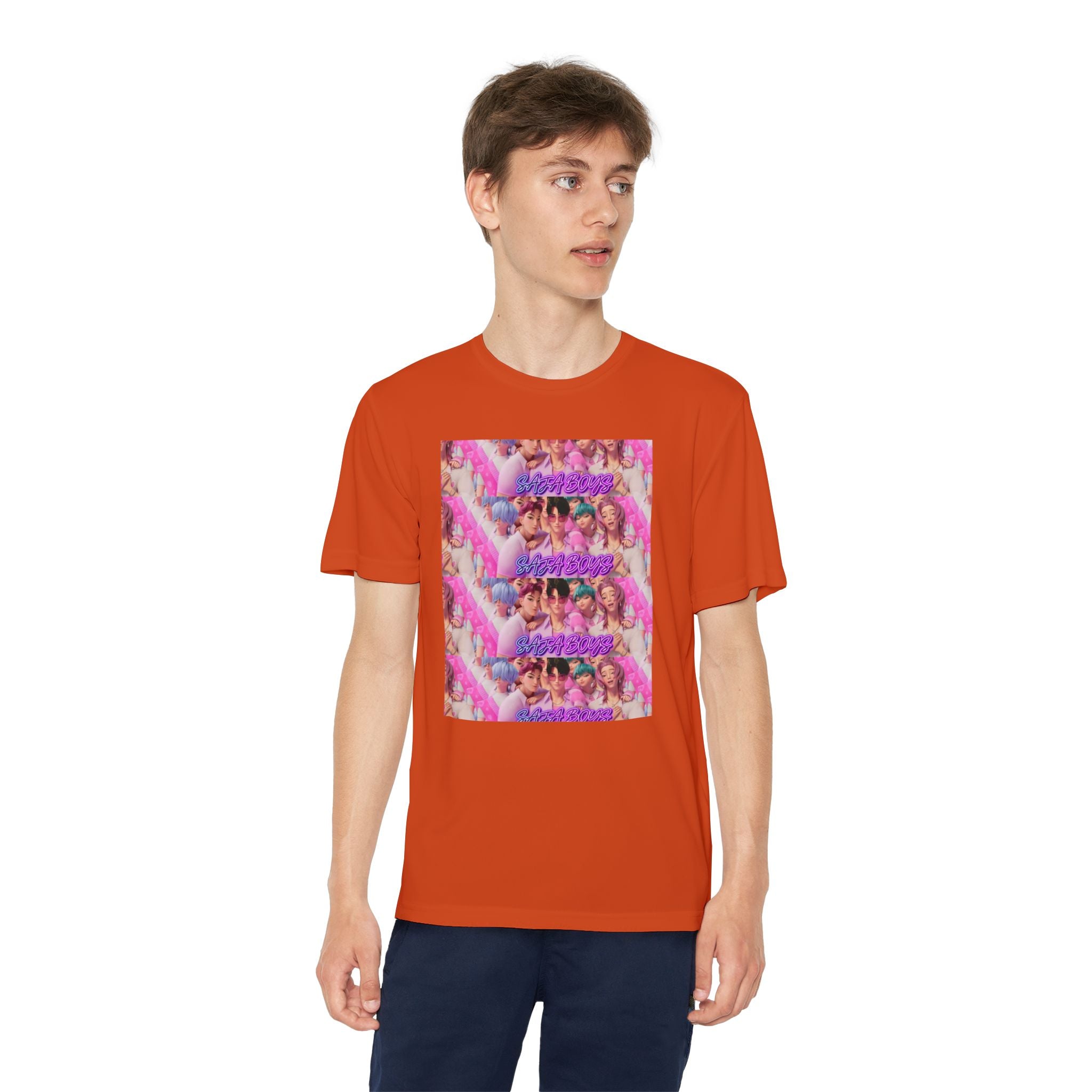 Saja boys Youth Competitor T-Shirt - Fun Retro Vibe with Colorful Design