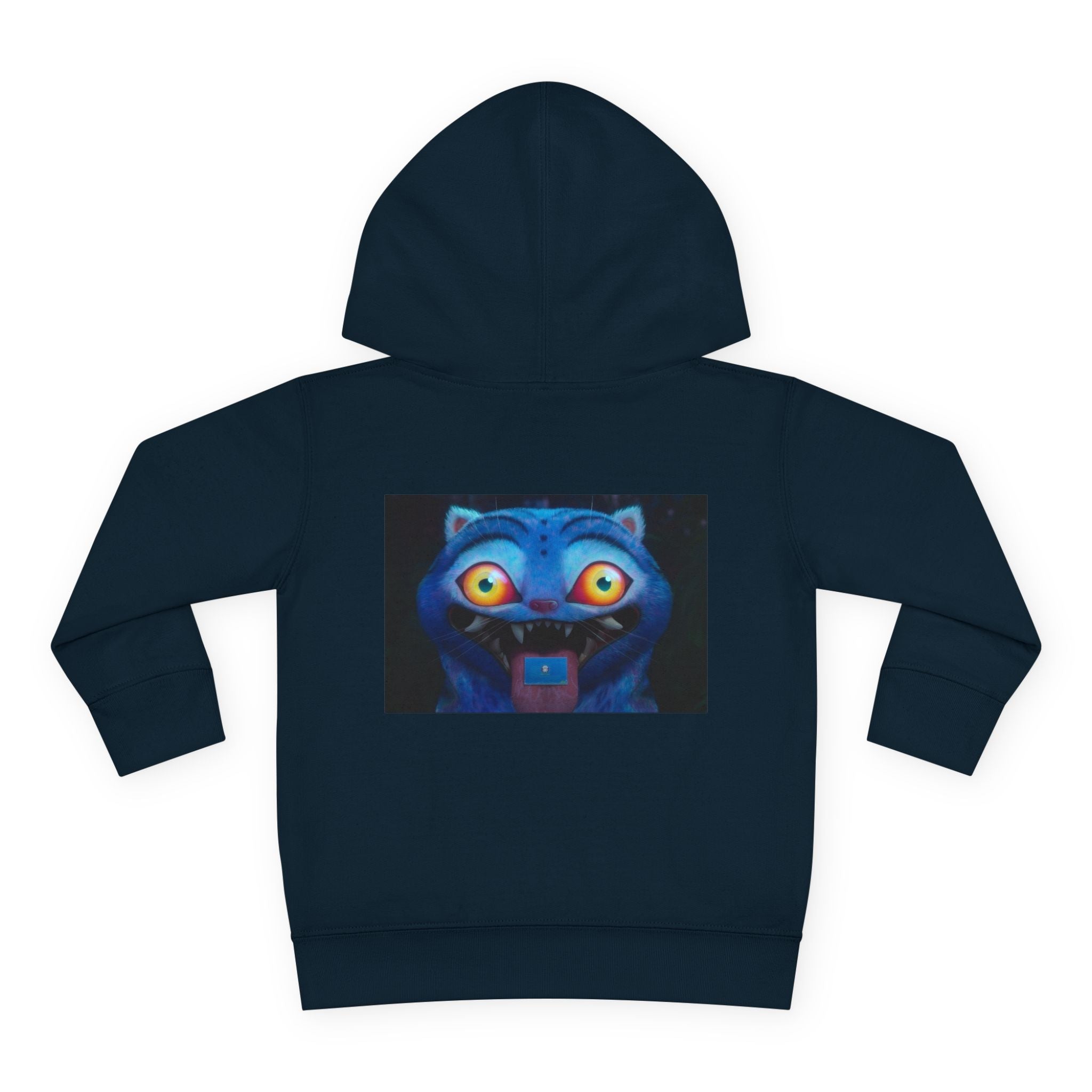 Toddler Fleece Hoodie with Colorful Character Art