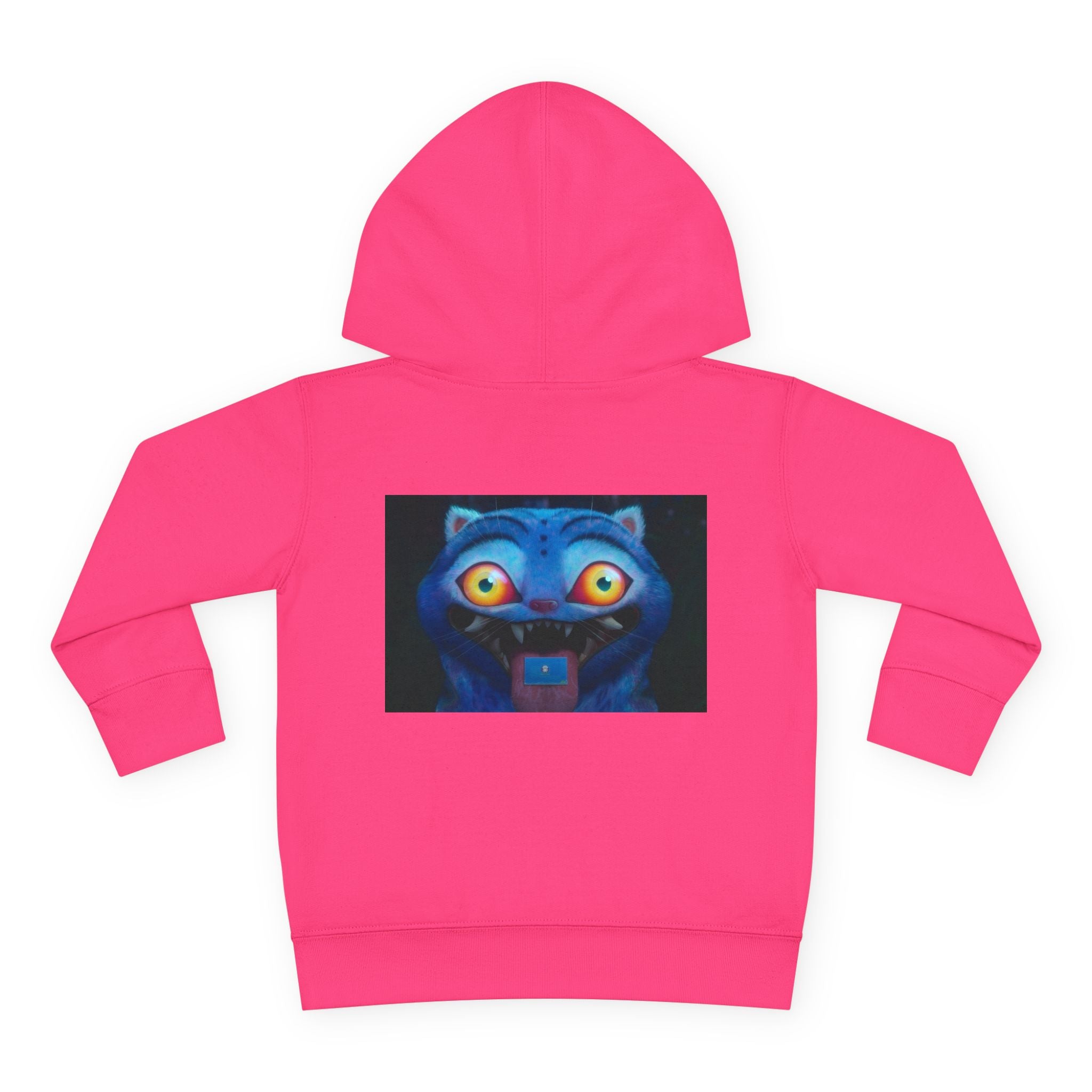 Toddler Fleece Hoodie with Colorful Character Art