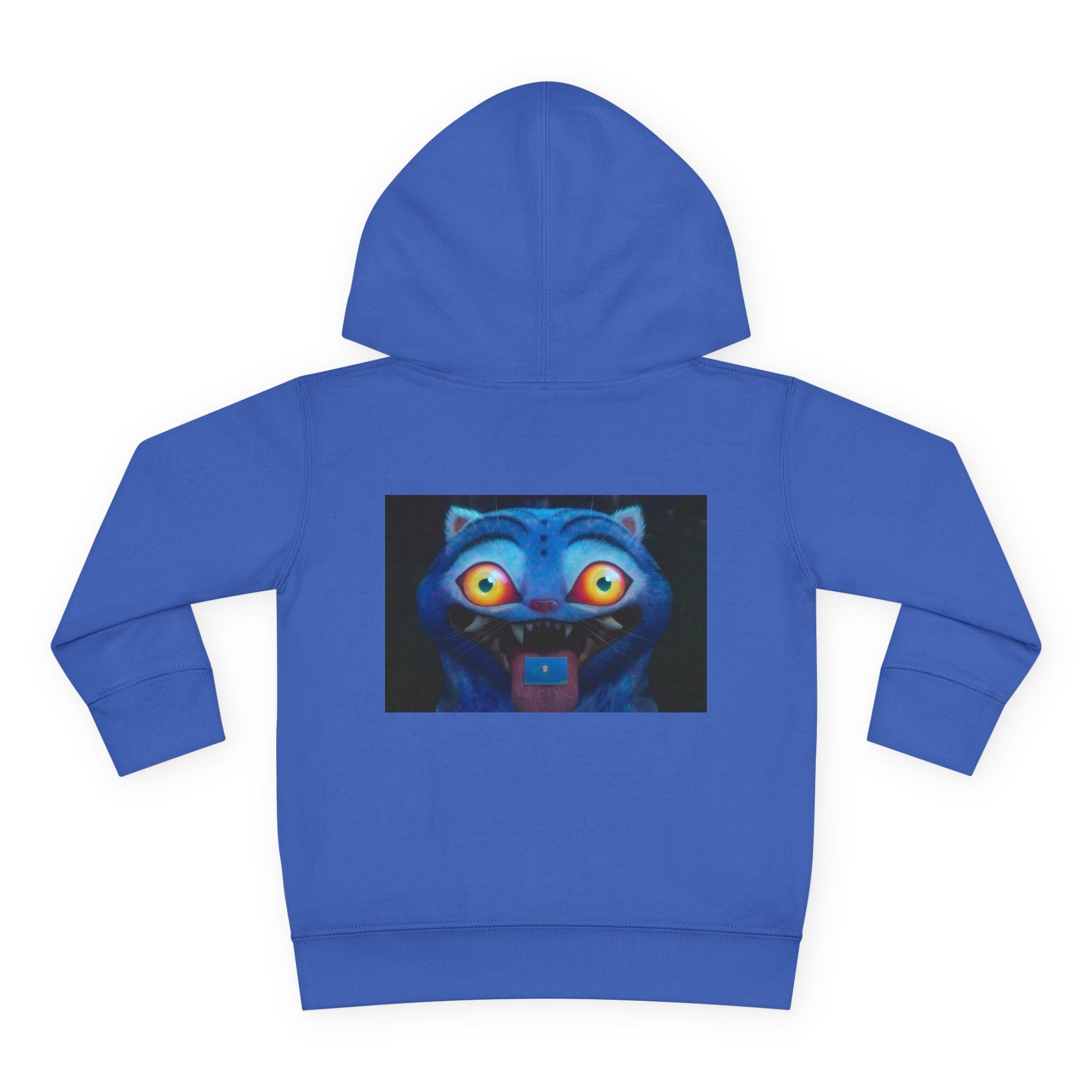 Toddler Fleece Hoodie with Colorful Character Art
