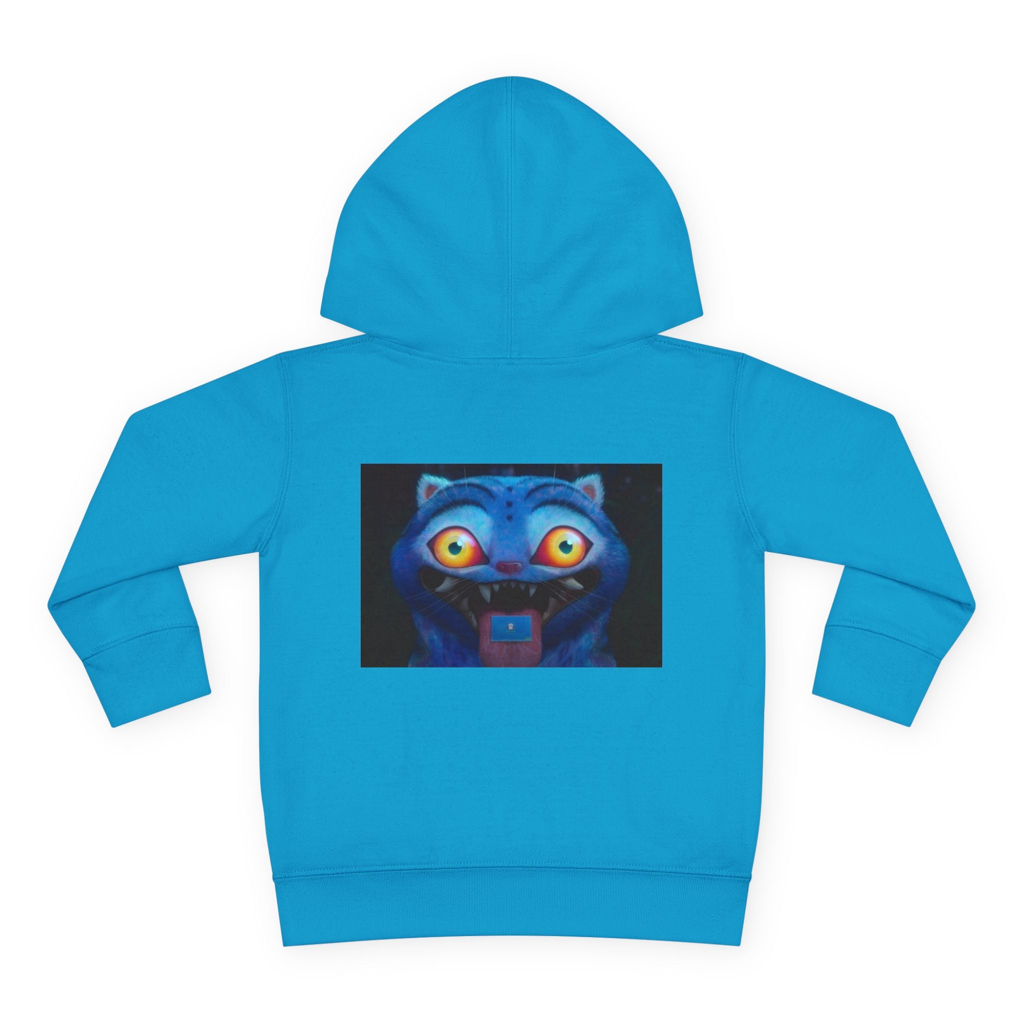 Toddler Fleece Hoodie with Colorful Character Art