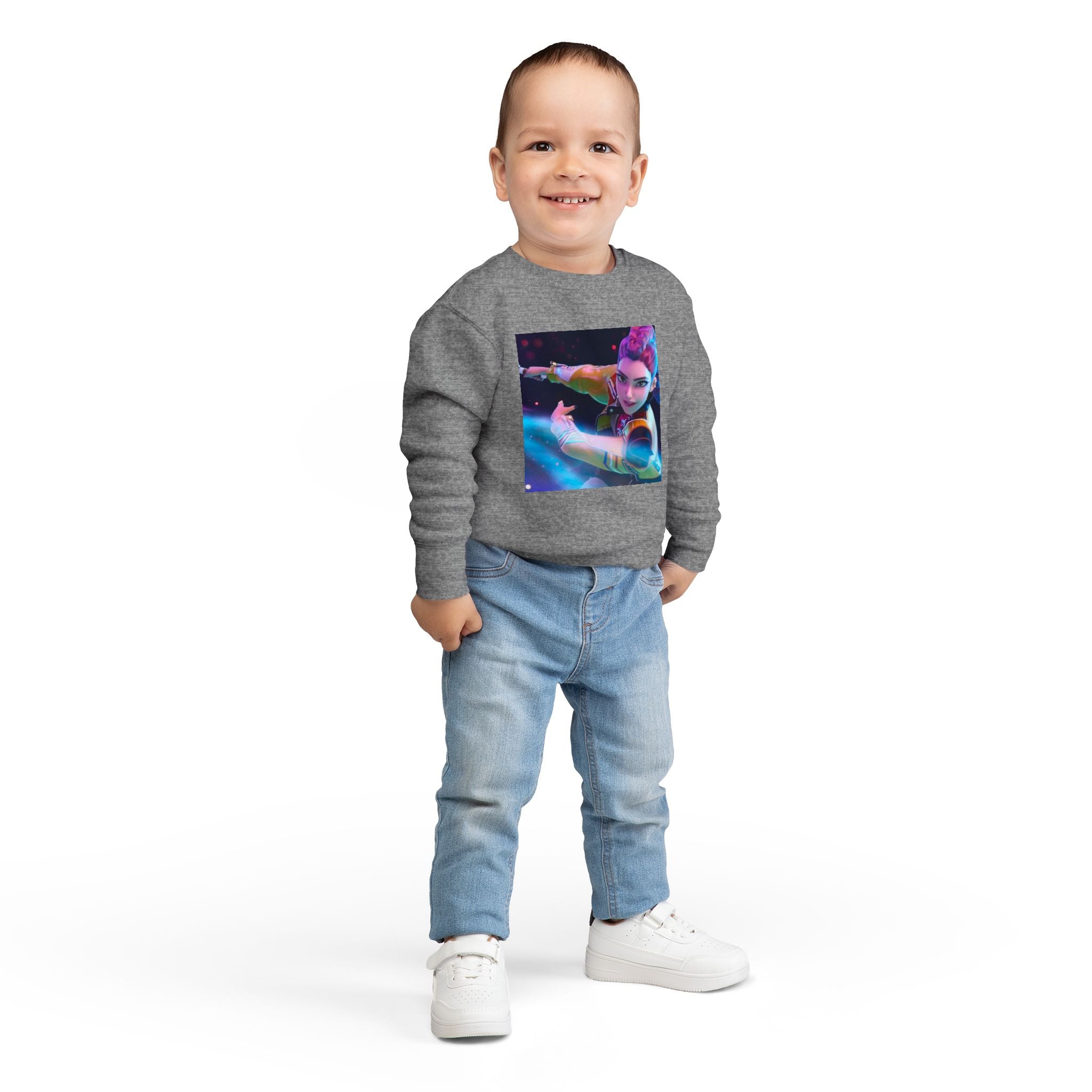 K pop demon hunters merch Toddler Sweatshirt