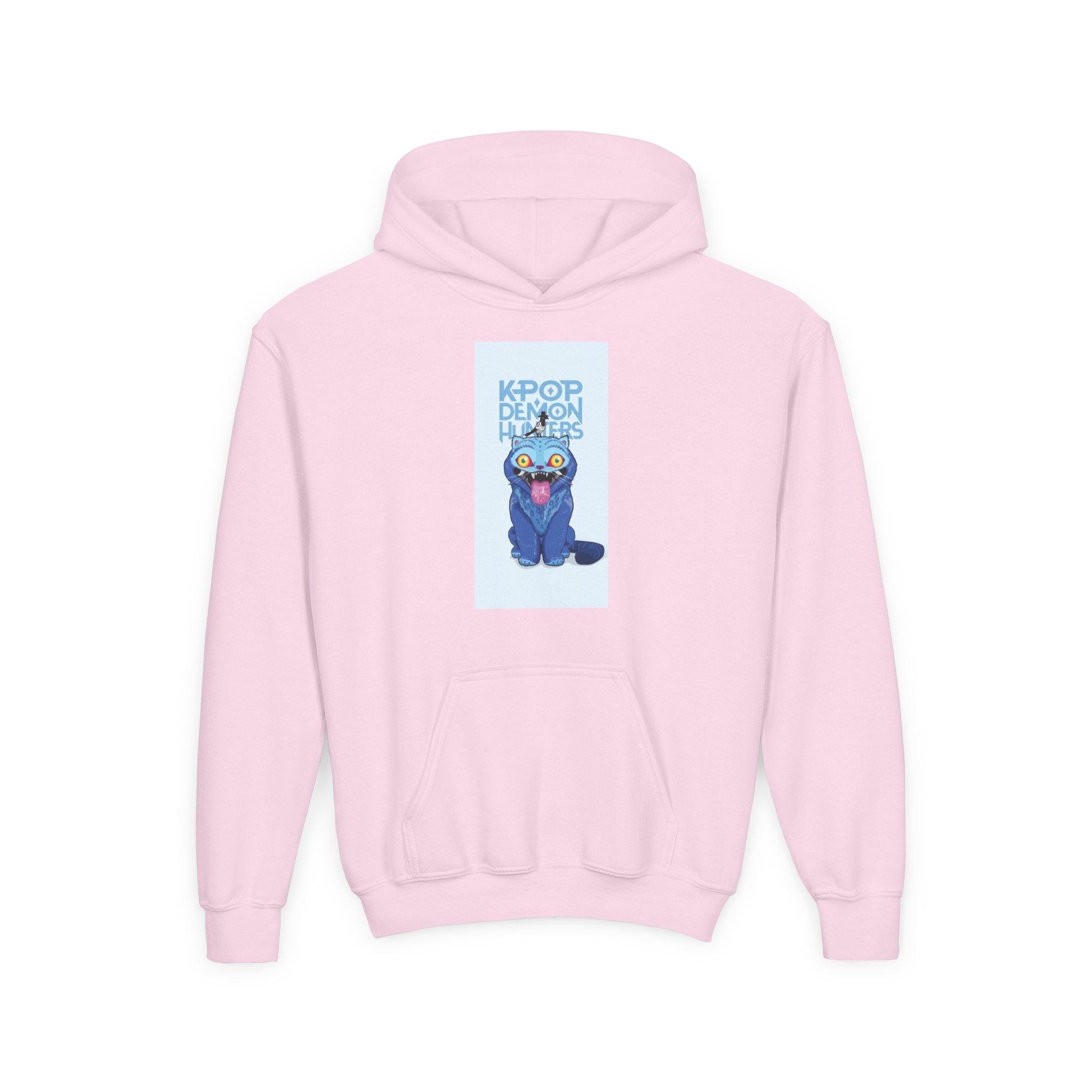 K-Pop Inspired Youth Hoodie with Playful Cat Design
