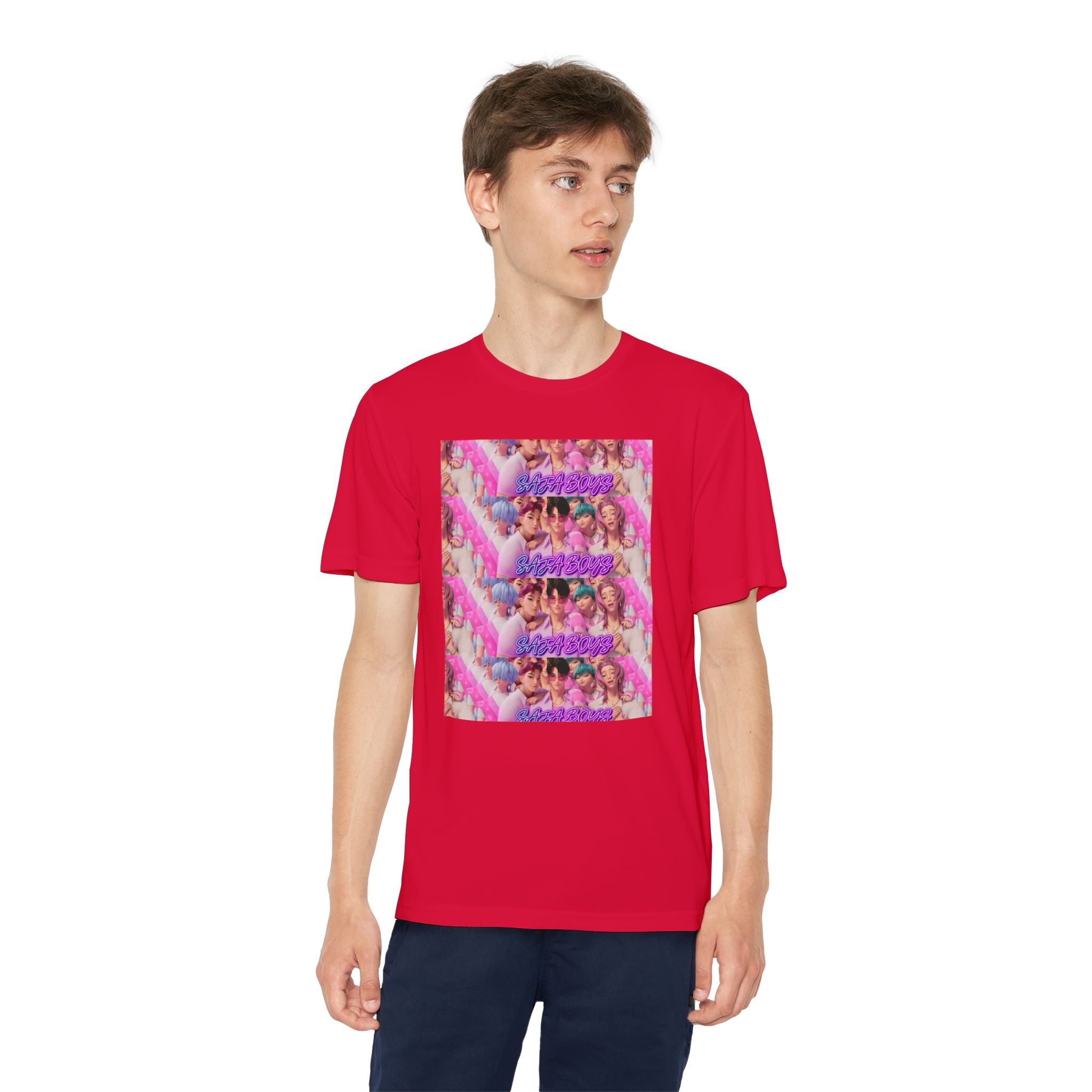 Saja boys Youth Competitor T-Shirt - Fun Retro Vibe with Colorful Design