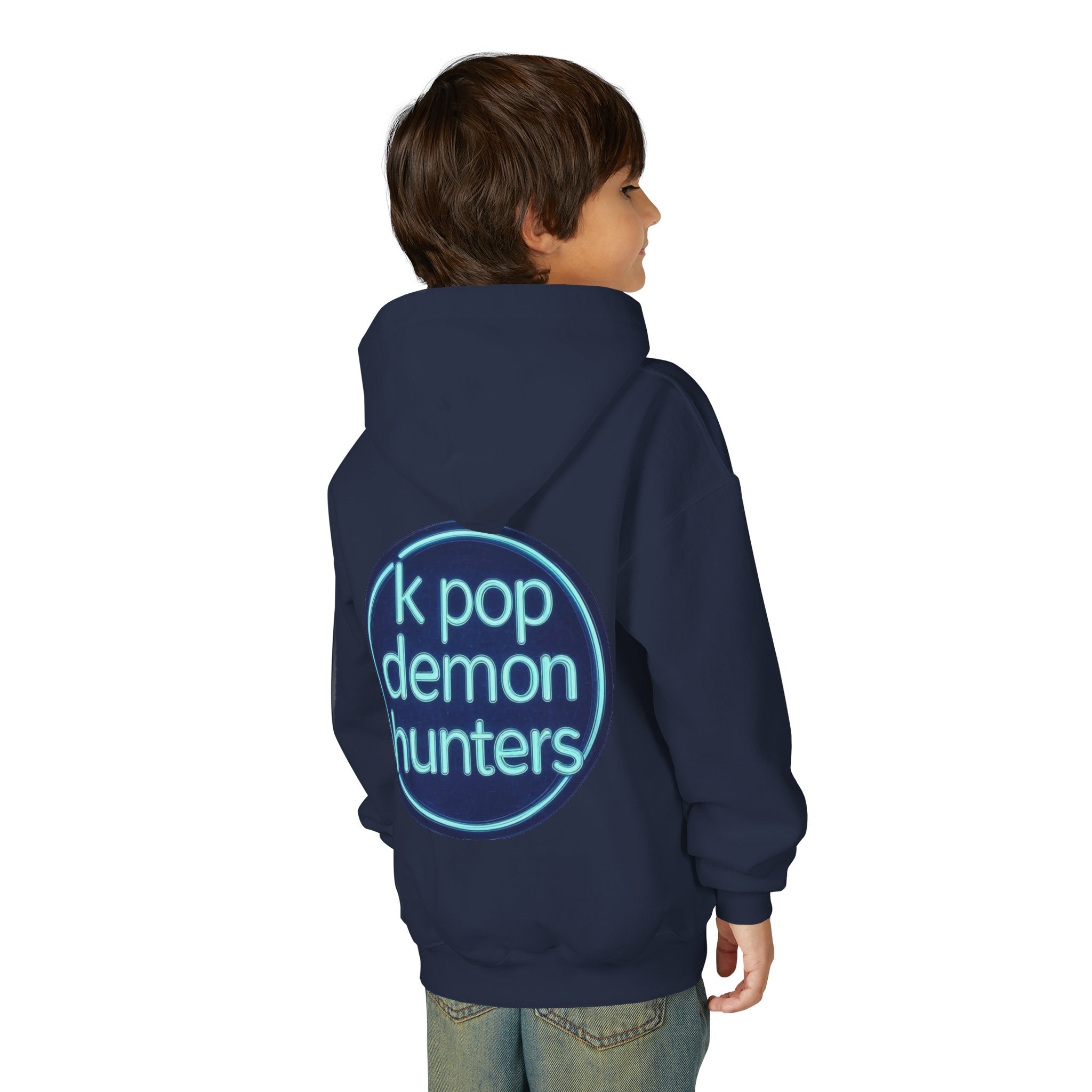 K-Pop Demon Hunters Youth Hoodie - Stylish Heavy Blend Sweatshirt for Fans