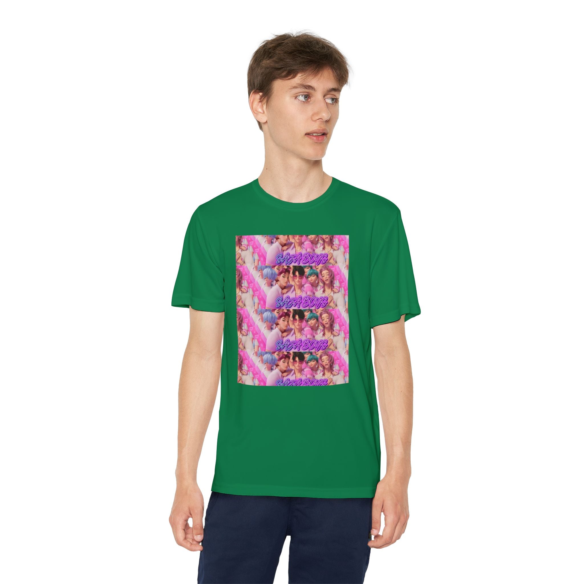 Saja boys Youth Competitor T-Shirt - Fun Retro Vibe with Colorful Design