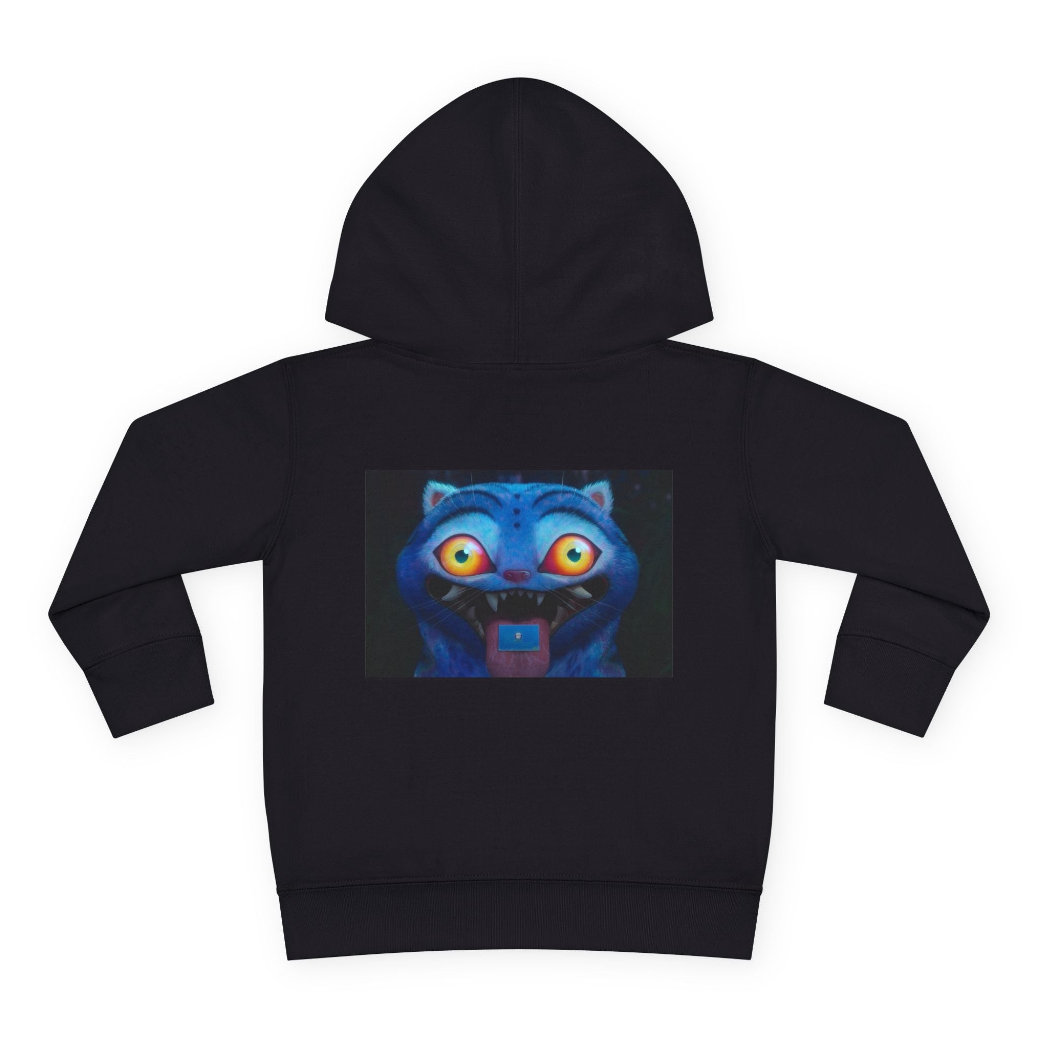 Toddler Fleece Hoodie with Colorful Character Art