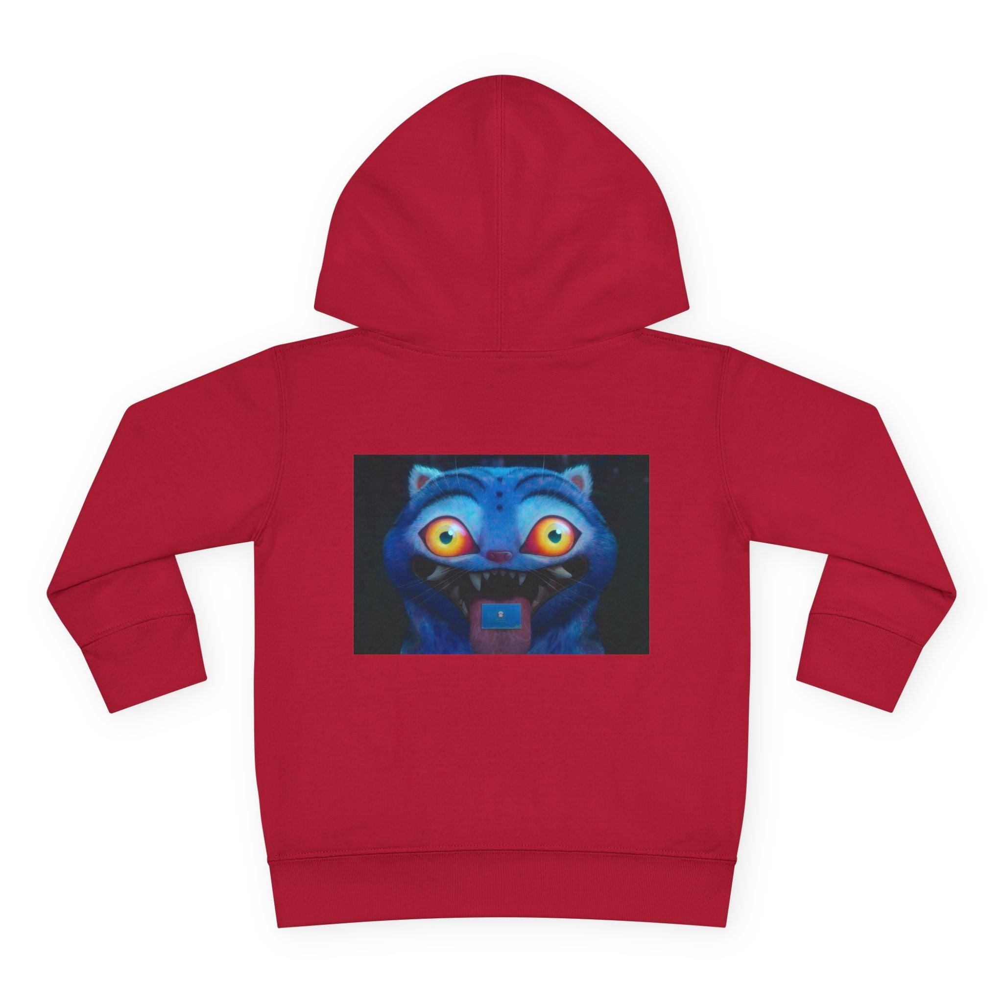 Toddler Fleece Hoodie with Colorful Character Art