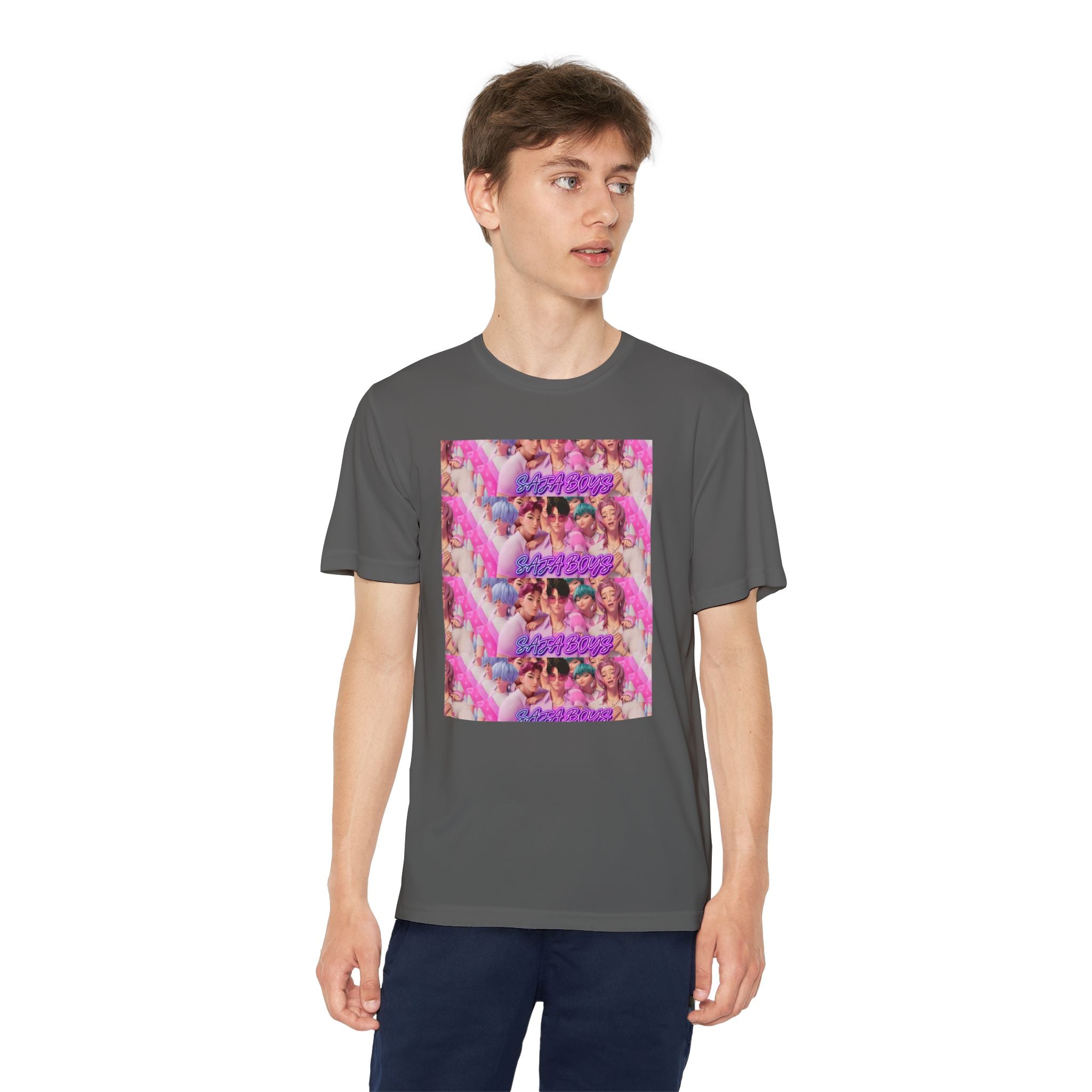 Saja boys Youth Competitor T-Shirt - Fun Retro Vibe with Colorful Design