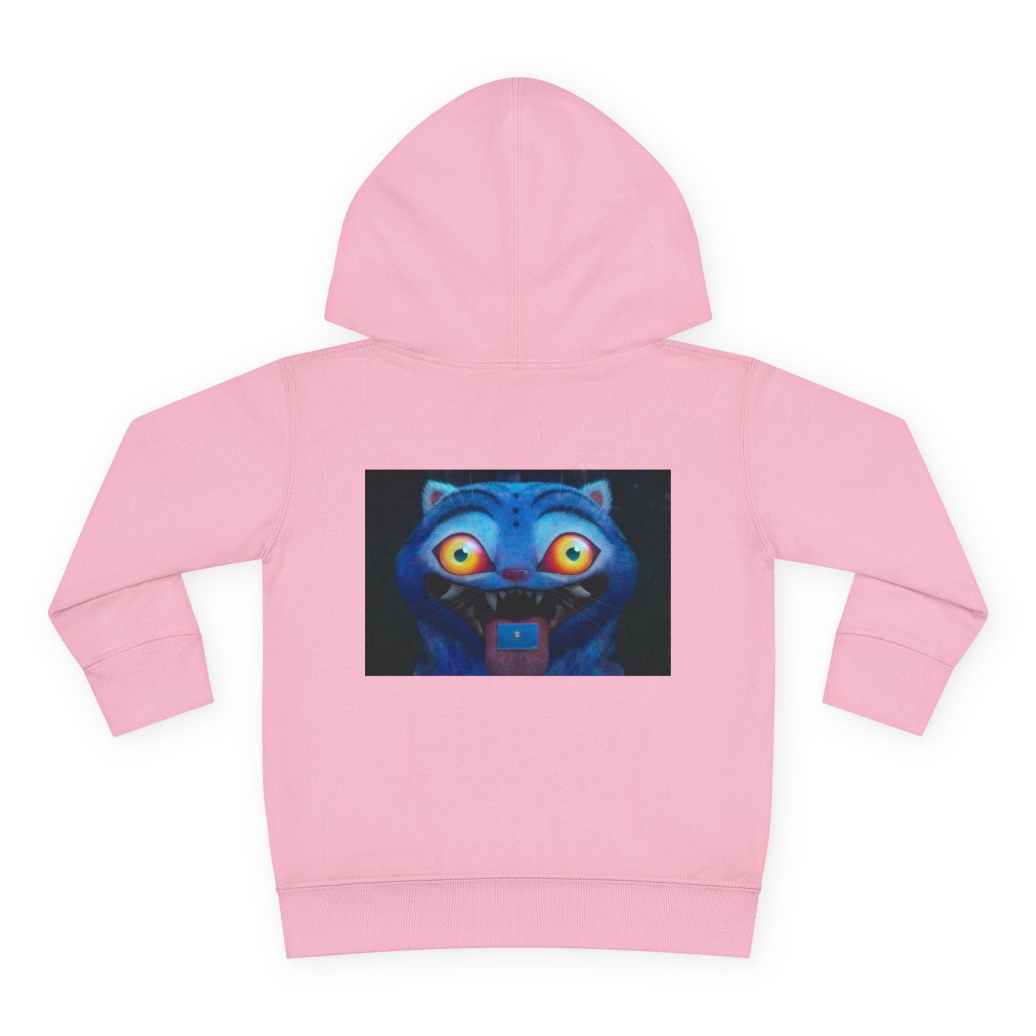 Toddler Fleece Hoodie with Colorful Character Art
