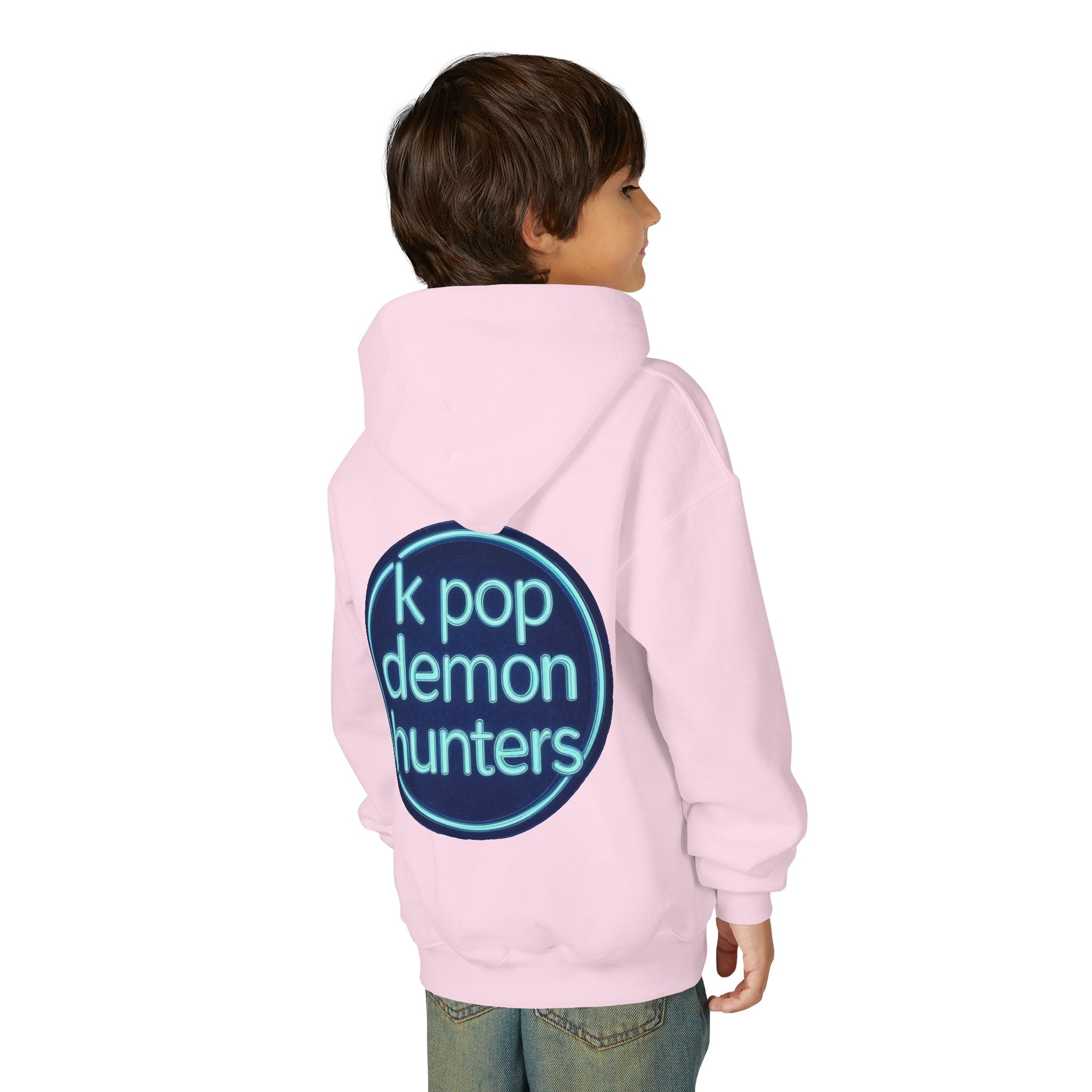 K-Pop Demon Hunters Youth Hoodie - Stylish Heavy Blend Sweatshirt for Fans