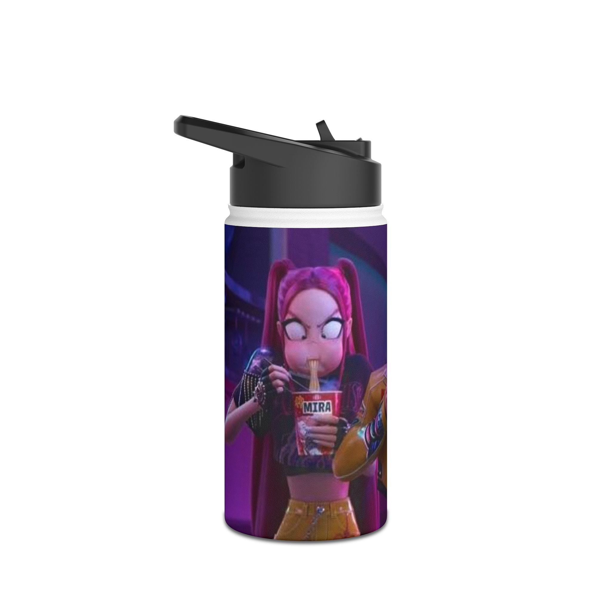 Fun Graphic Stainless Steel Water Bottle - Ideal for Gamers & Pop Culture Enthusiasts