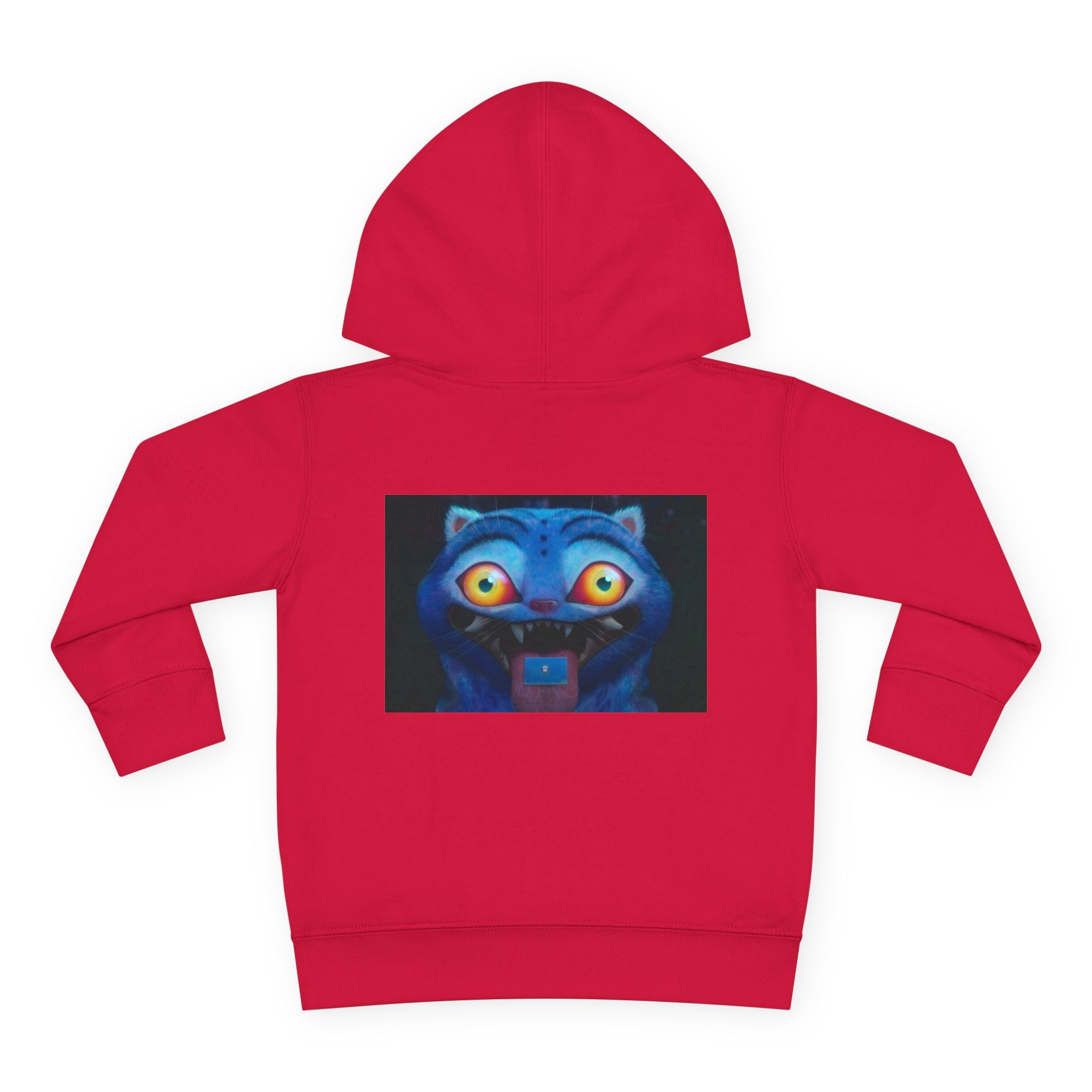 Toddler Fleece Hoodie with Colorful Character Art