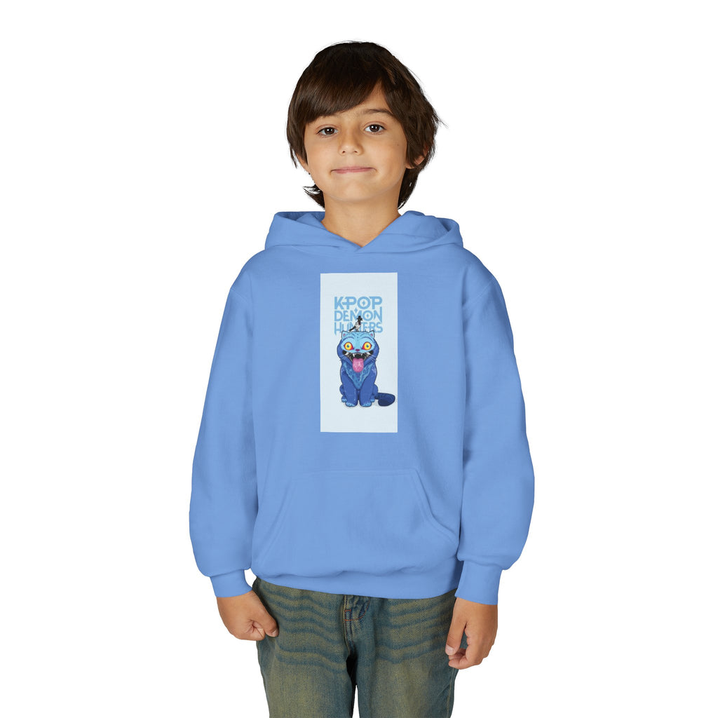 K-Pop Inspired Youth Hoodie with Playful Cat Design