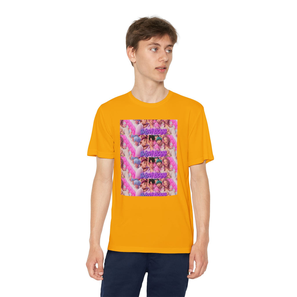 Saja boys Youth Competitor T-Shirt - Fun Retro Vibe with Colorful Design