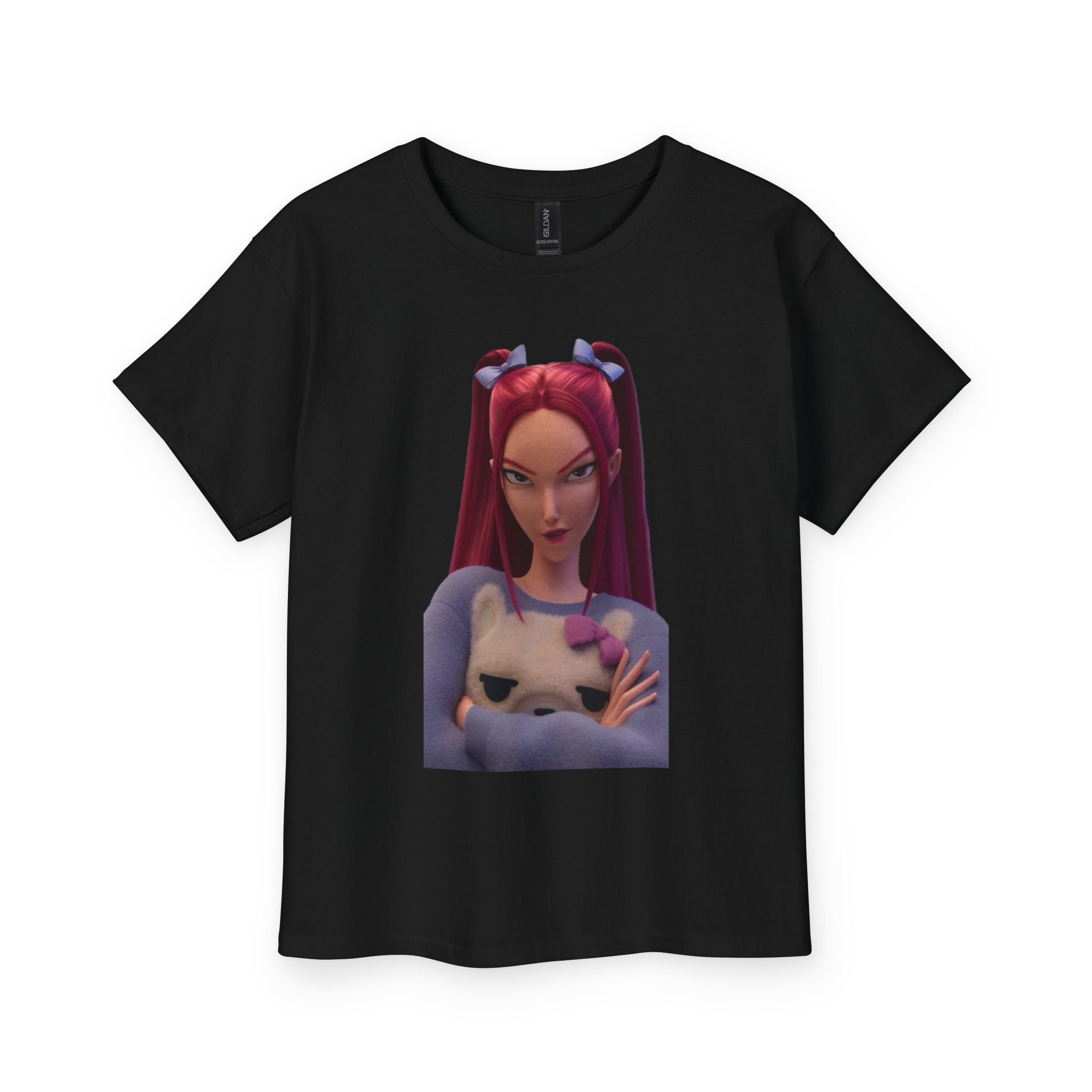 Youth Graphic Tee with Cool Cat Design