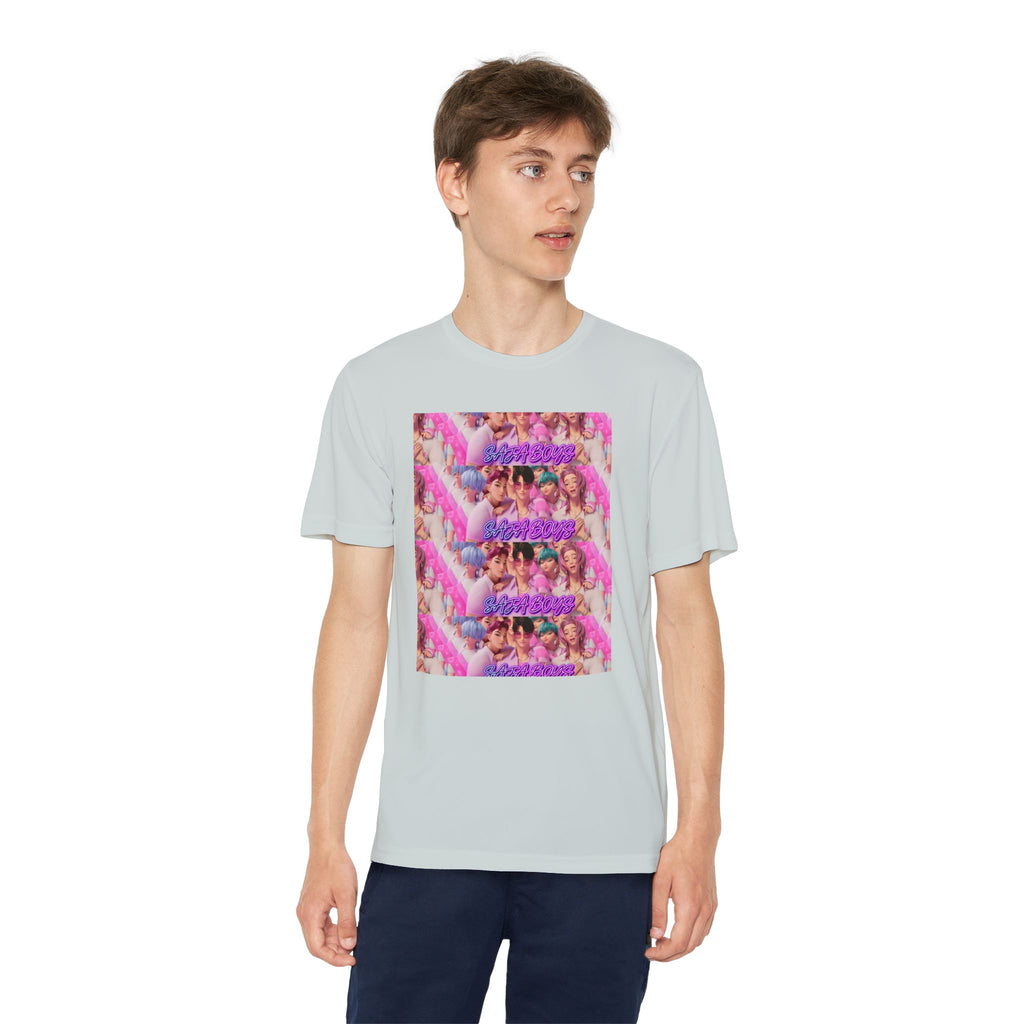 Saja boys Youth Competitor T-Shirt - Fun Retro Vibe with Colorful Design