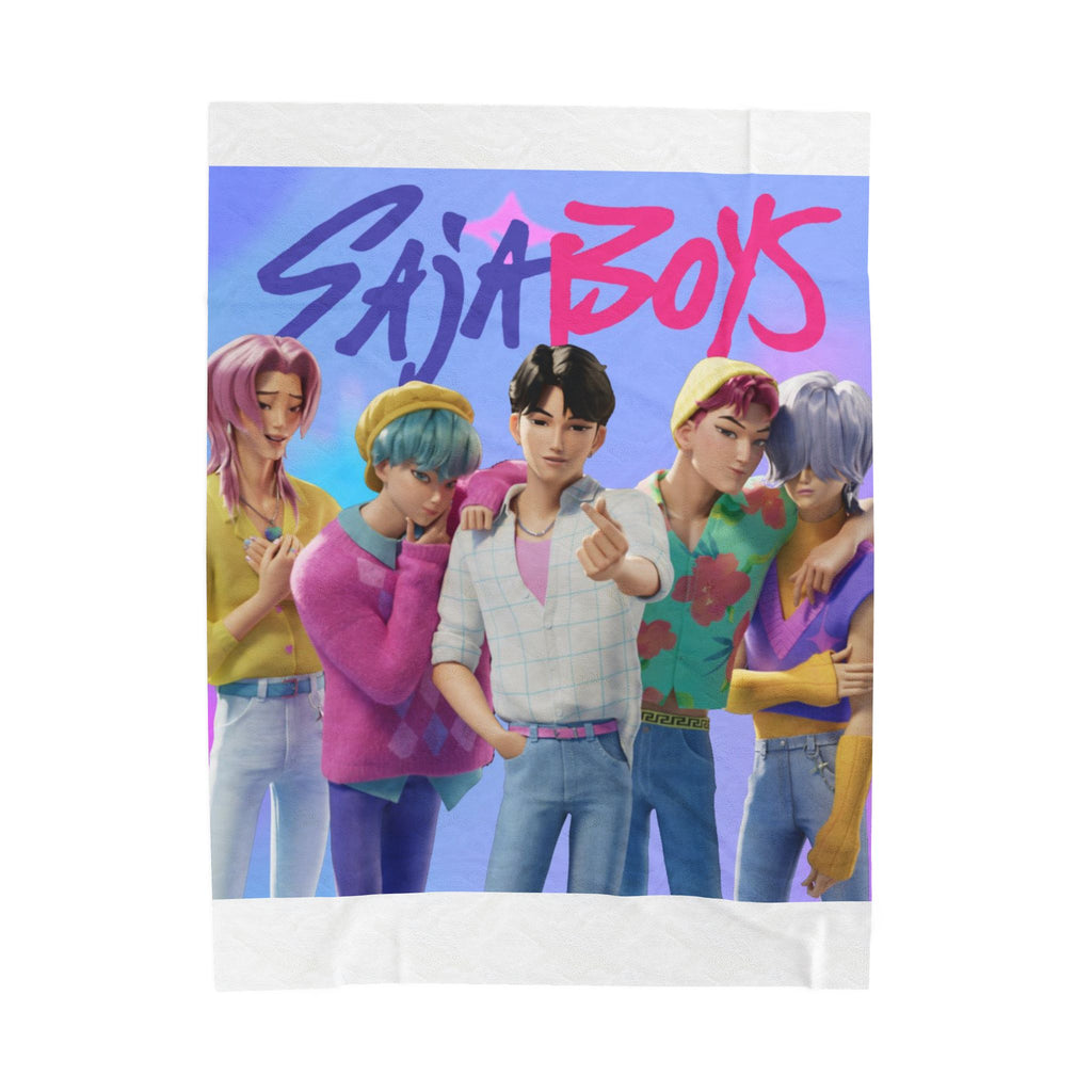 Saja Boys Velveteen Plush Blanket - Cozy Throw for Fans
