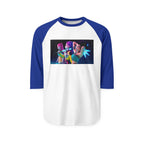 K pop demon hunters huntrix merch Unisex Three-Quarter Sleeve Raglan Shirt