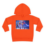 Toddler Fleece Hoodie with Colorful Character Art