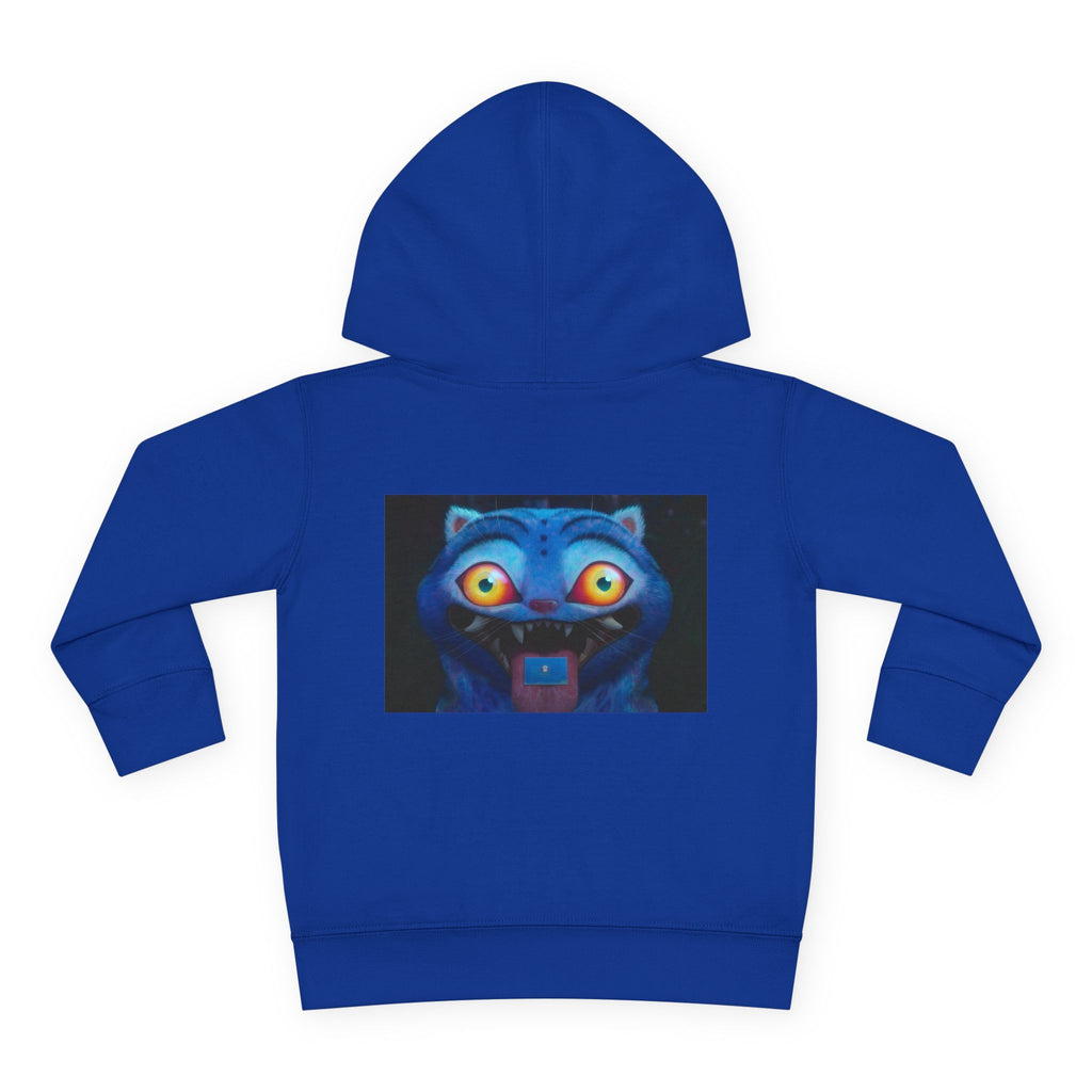 Toddler Fleece Hoodie with Colorful Character Art