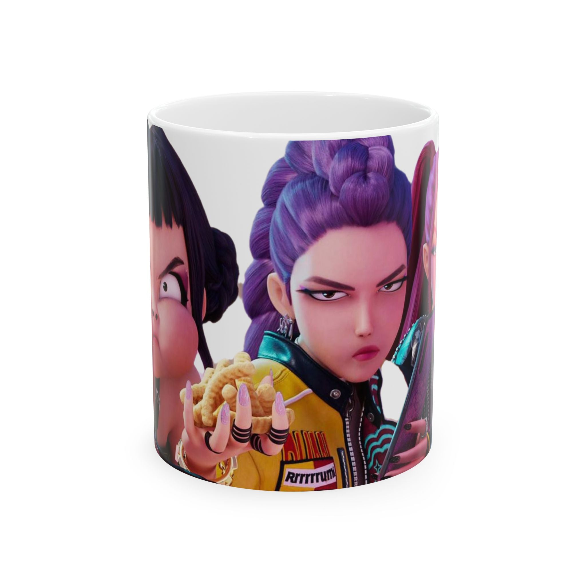 K pop demon hunters Ceramic Mug - 11oz & 15oz - Bold Character Design for Collectors