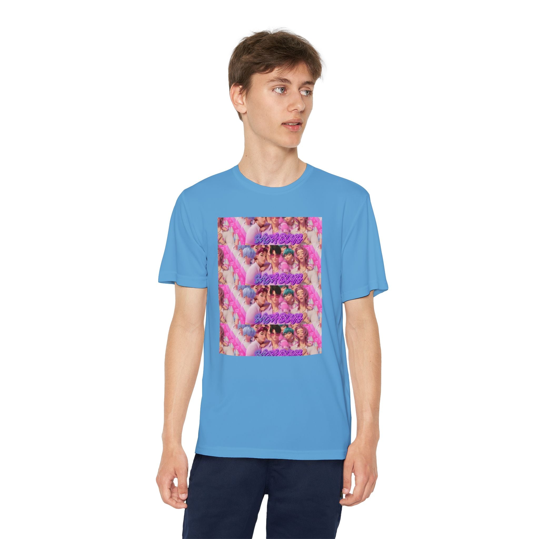 Saja boys Youth Competitor T-Shirt - Fun Retro Vibe with Colorful Design