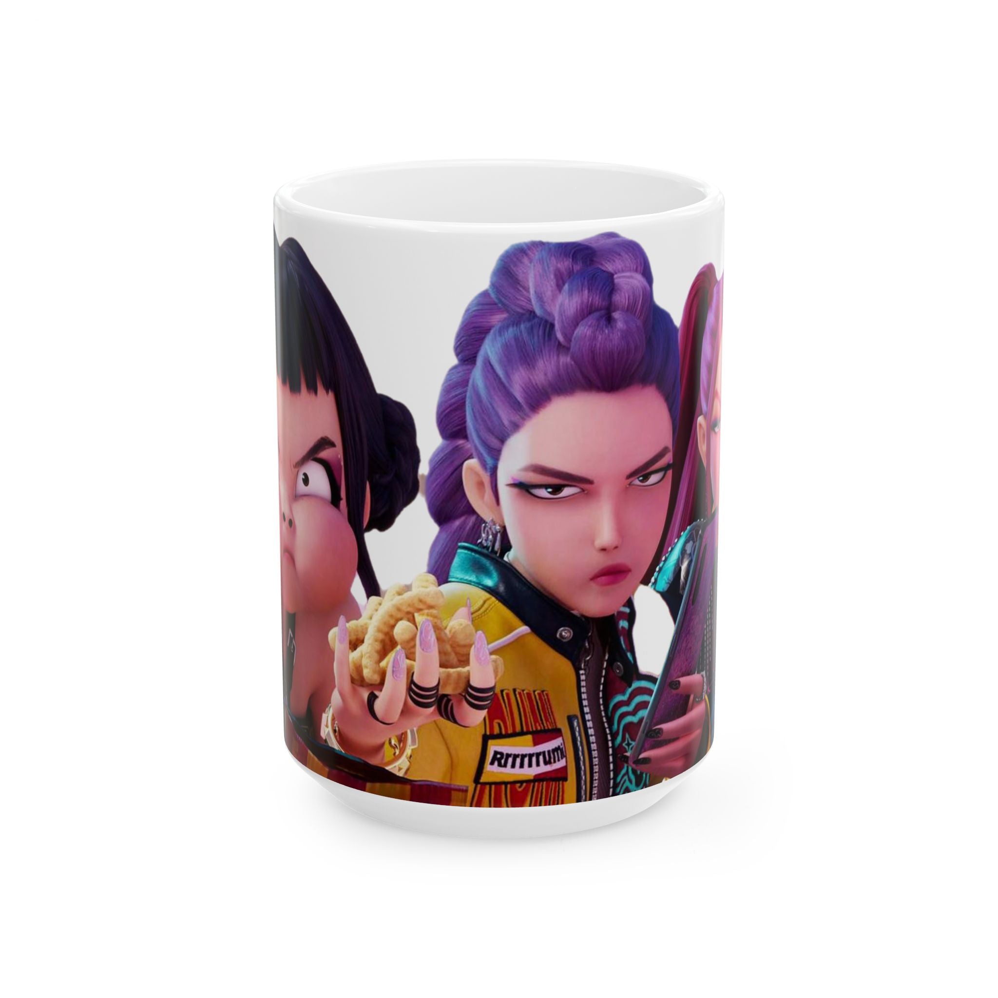 K pop demon hunters Ceramic Mug - 11oz & 15oz - Bold Character Design for Collectors