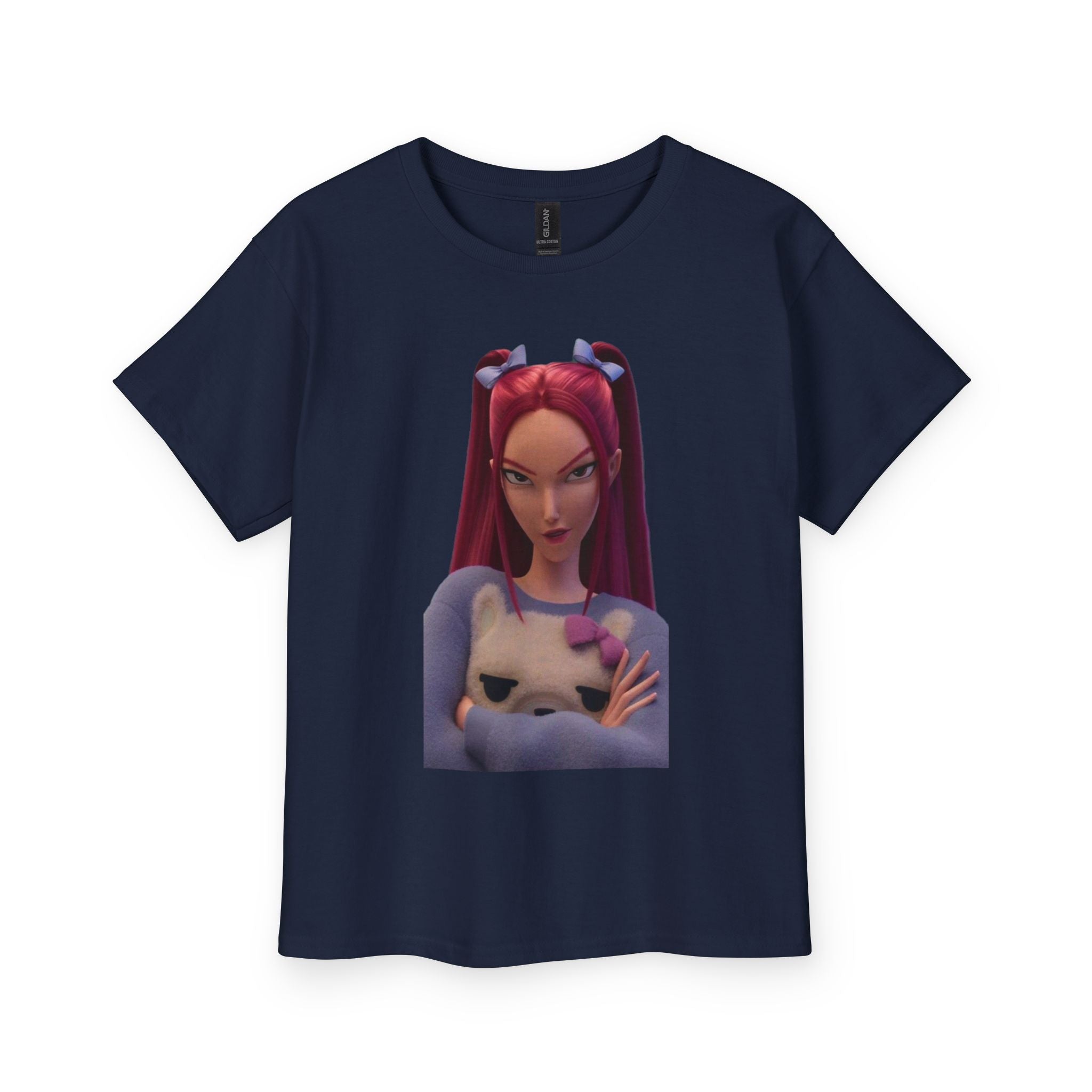 Youth Graphic Tee with Cool Cat Design
