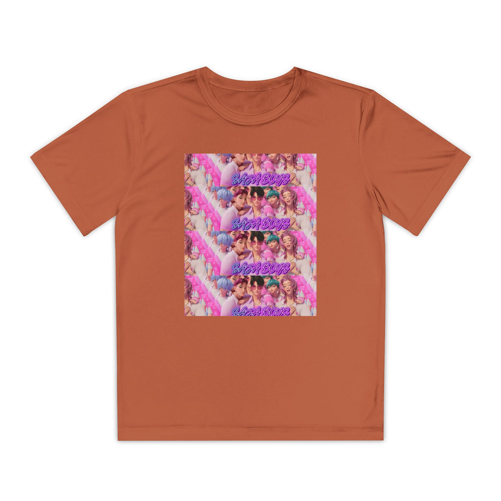 Saja boys Youth Competitor T-Shirt - Fun Retro Vibe with Colorful Design