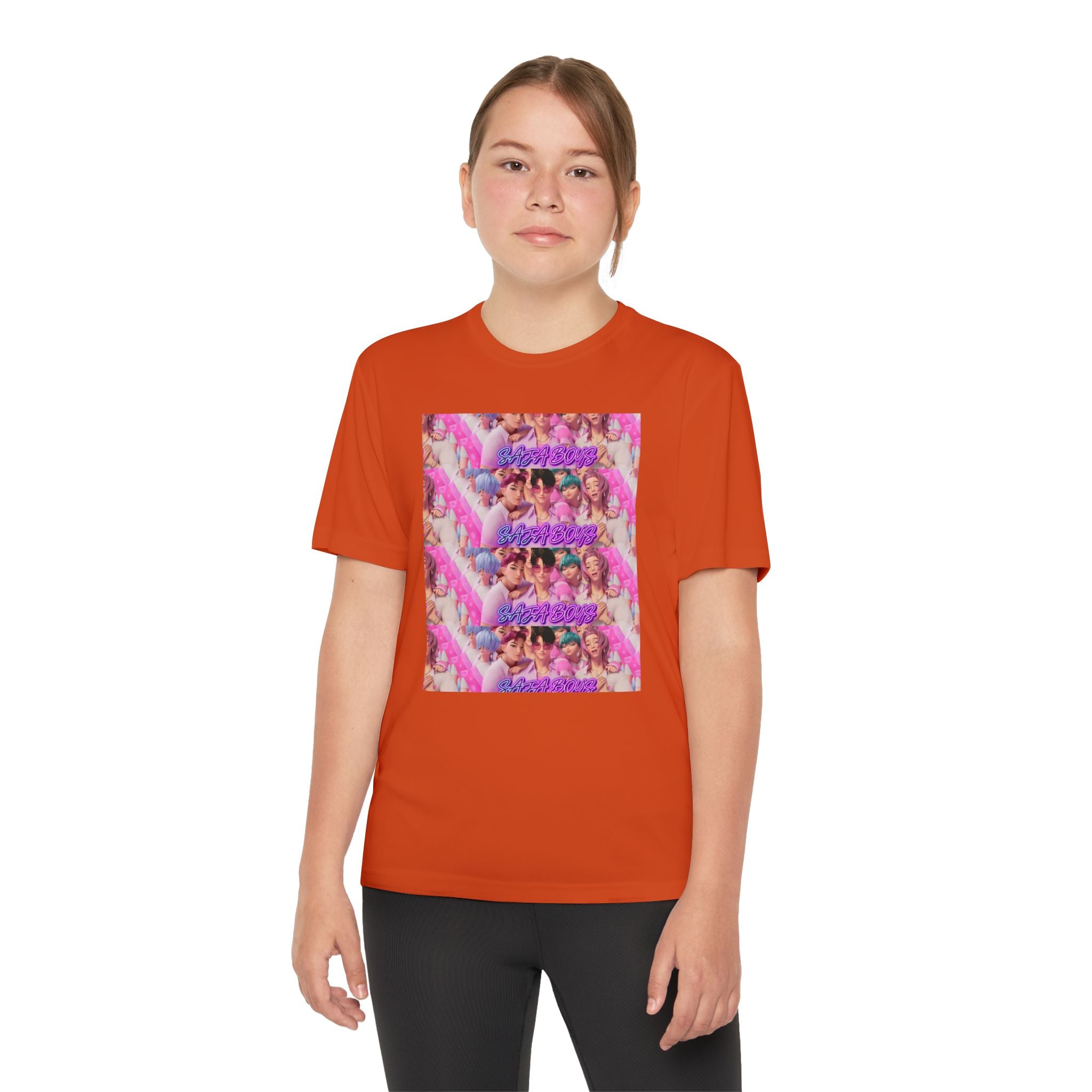 Saja boys Youth Competitor T-Shirt - Fun Retro Vibe with Colorful Design