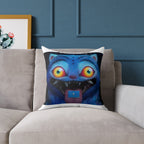 Colorful Cat Face Decorative Pillow