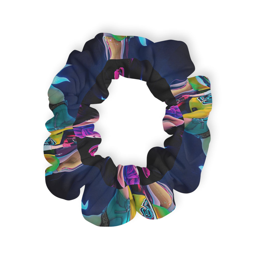 Bohemian Floral Scrunchie Set - Vibrant, Colorful Hair Accessories for Everyday Wear