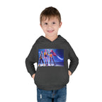 Toddler Fleece Hoodie with Colorful Character Art