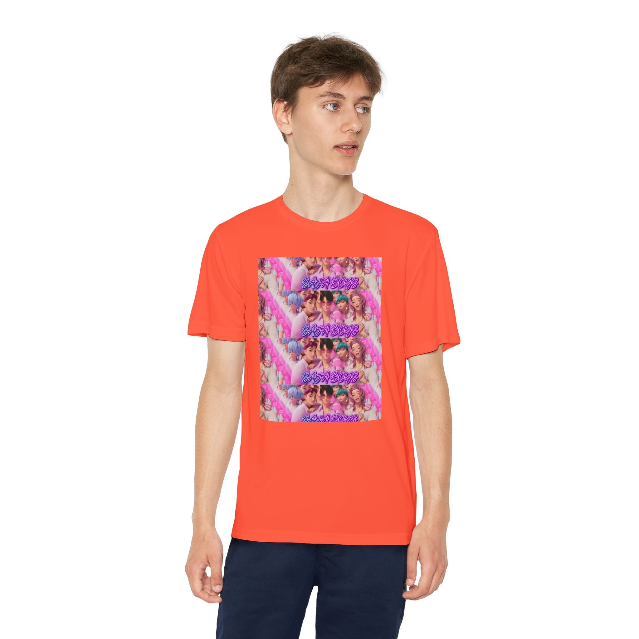 Saja boys Youth Competitor T-Shirt - Fun Retro Vibe with Colorful Design