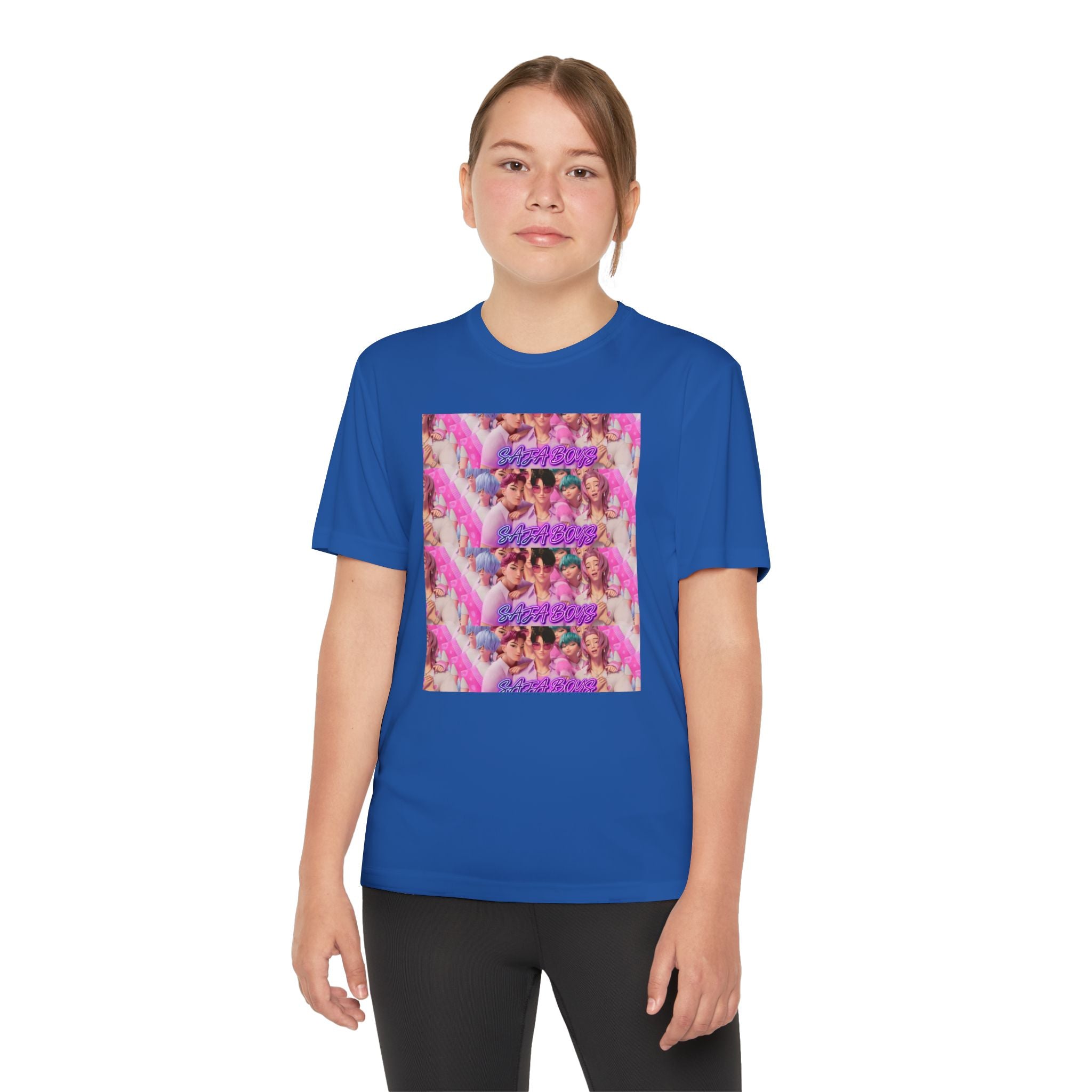 Saja boys Youth Competitor T-Shirt - Fun Retro Vibe with Colorful Design