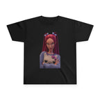 Youth Graphic Tee with Cool Cat Design
